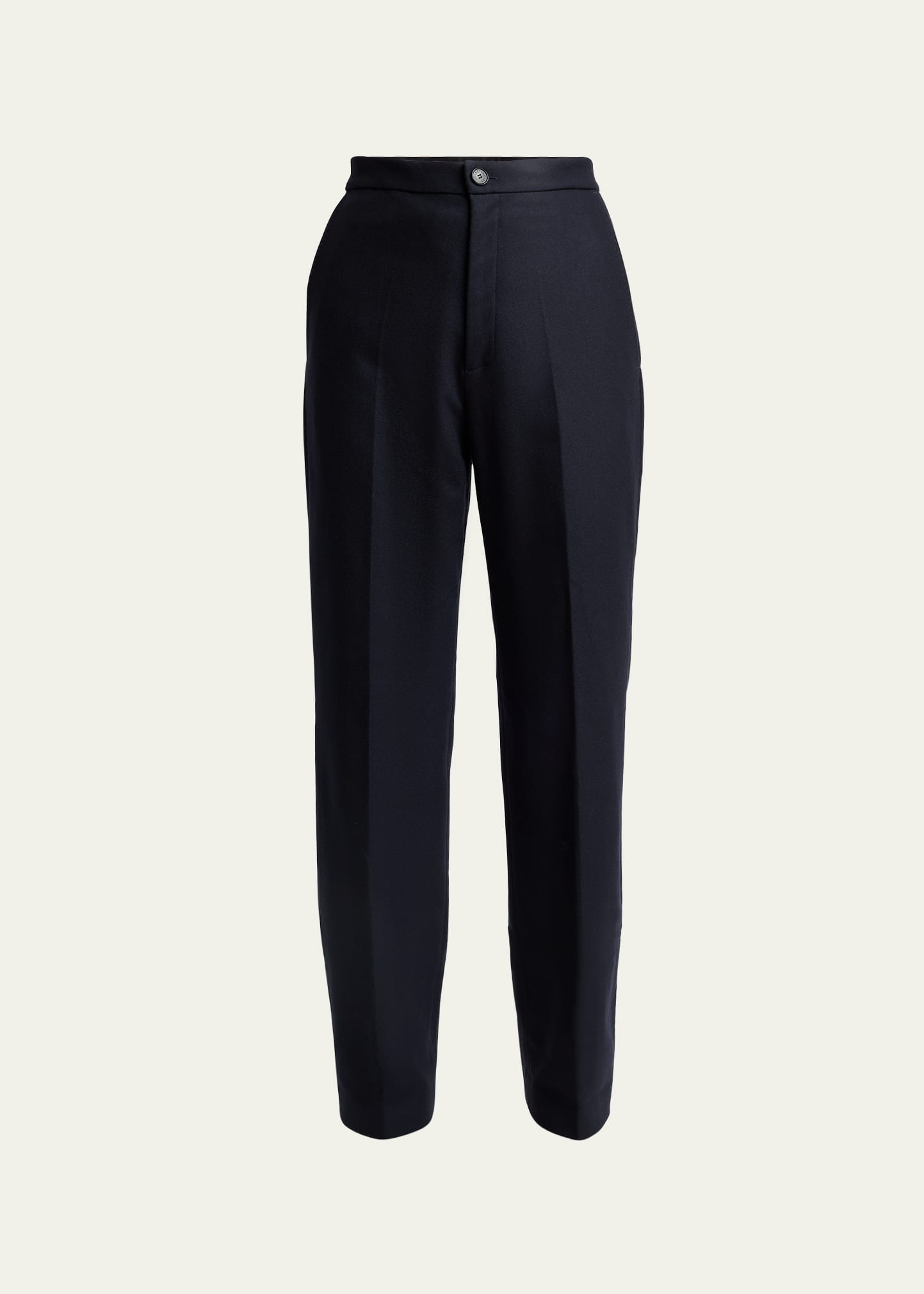 Setchu Flannel Straight Leg Pants In Midnight