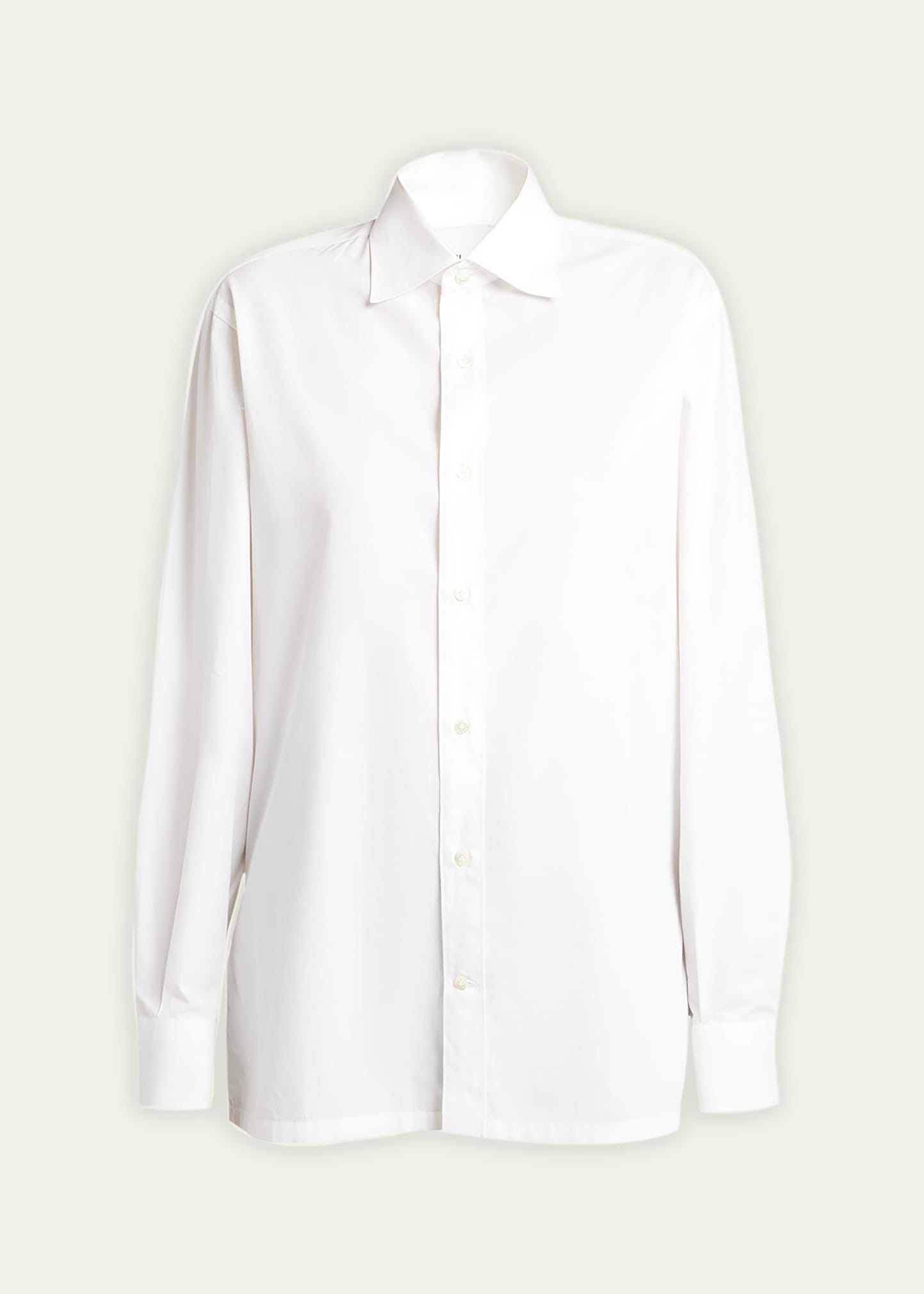 Shop Setchu Button Down Poplin Shirt In White
