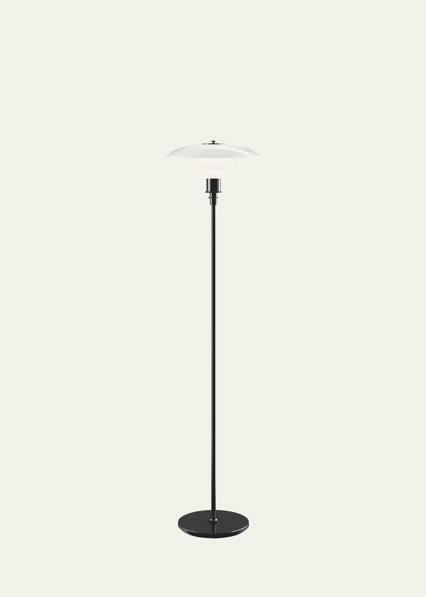 Louis Poulsen Ph 3-2 Floor Lamp In Black Metalized