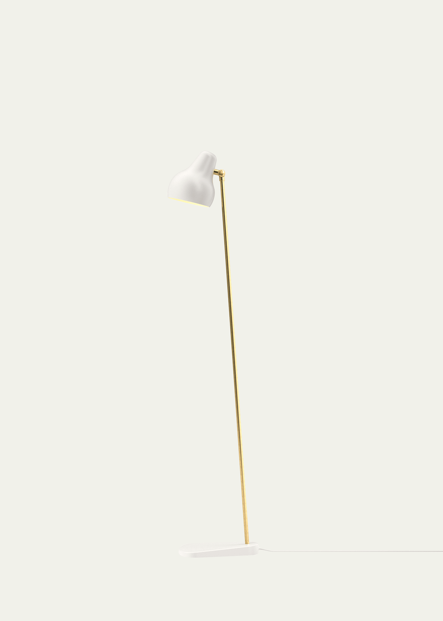 Louis Poulsen Vl38 Floor Lamp In White