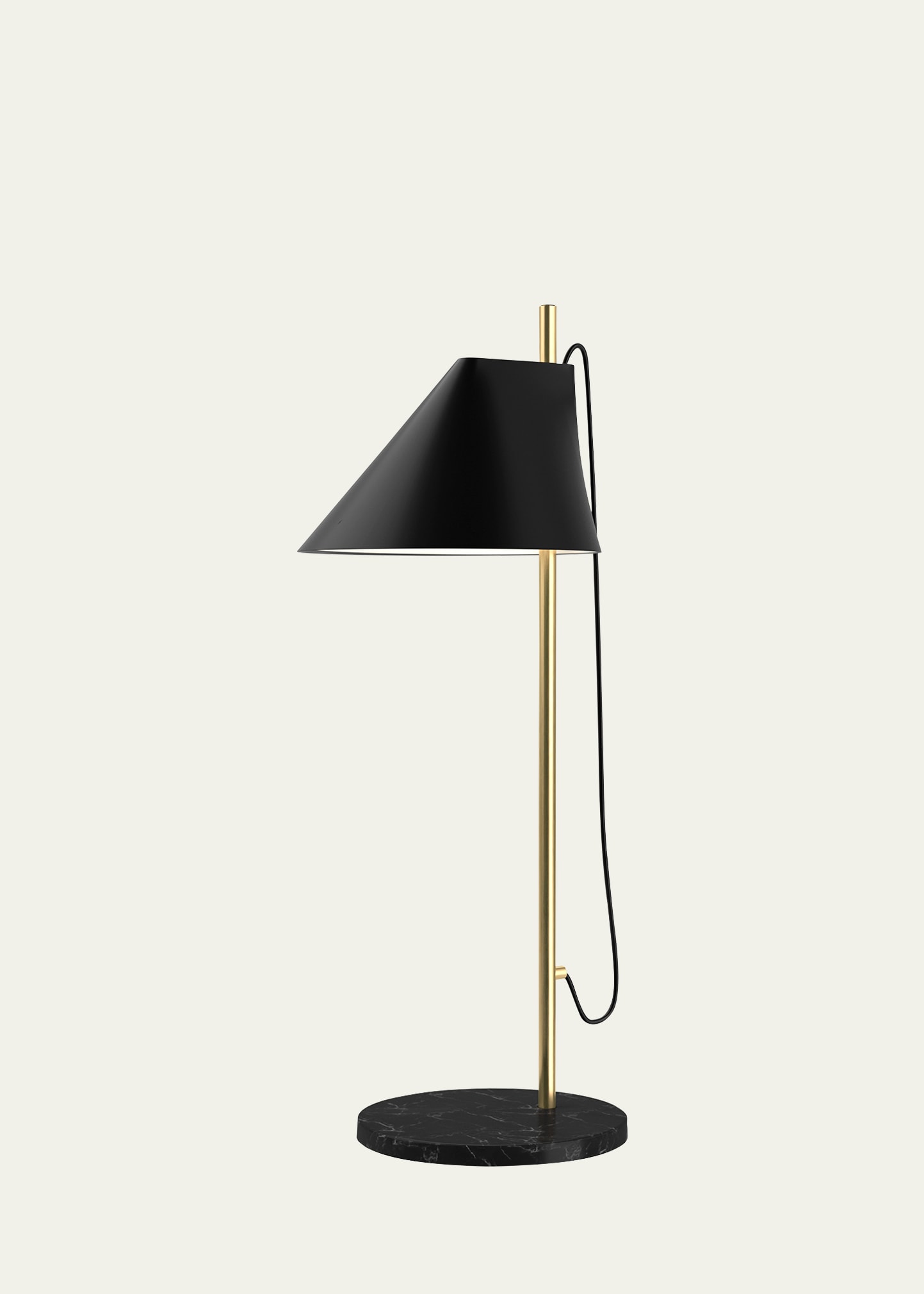Louis Poulsen Yuh Brass Table Lamp In Brass/black