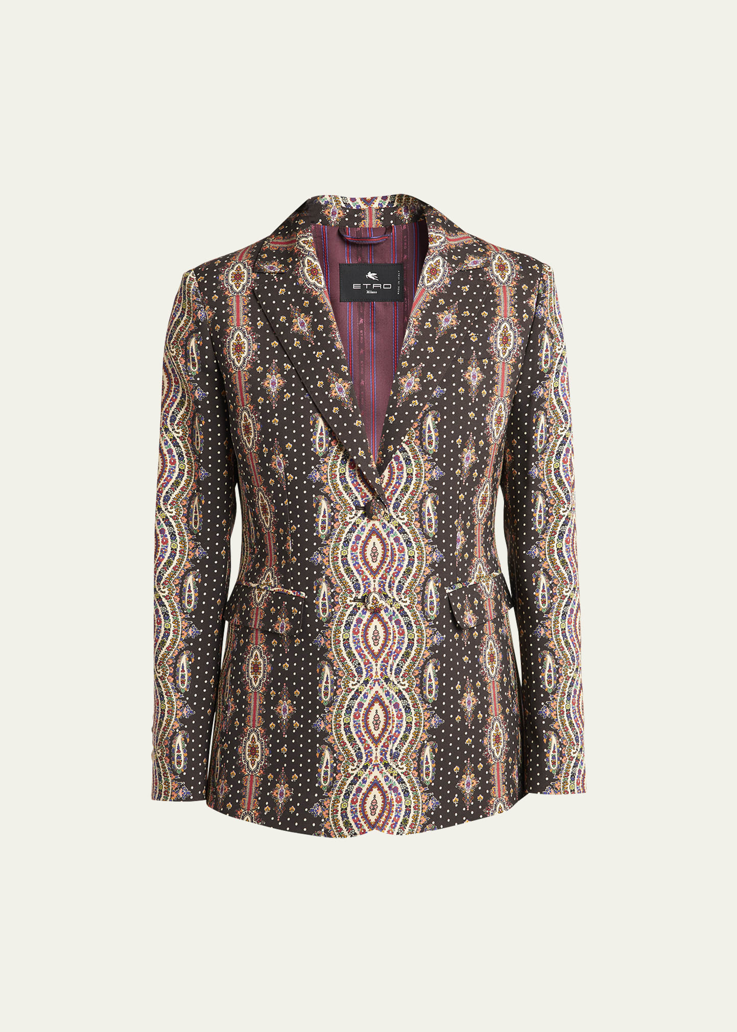 Paisley Wool Blazer