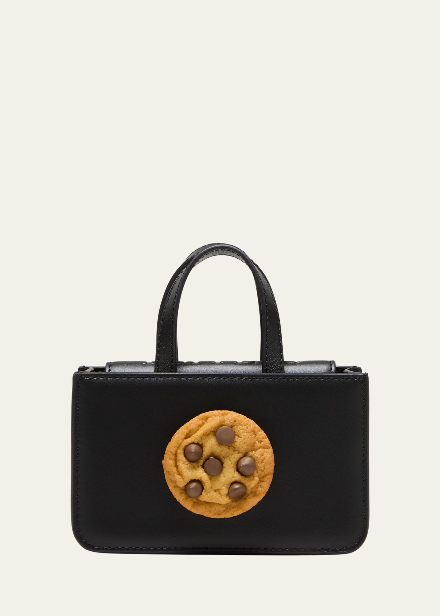 Mini Cookie Leather Top-Handle Bag
