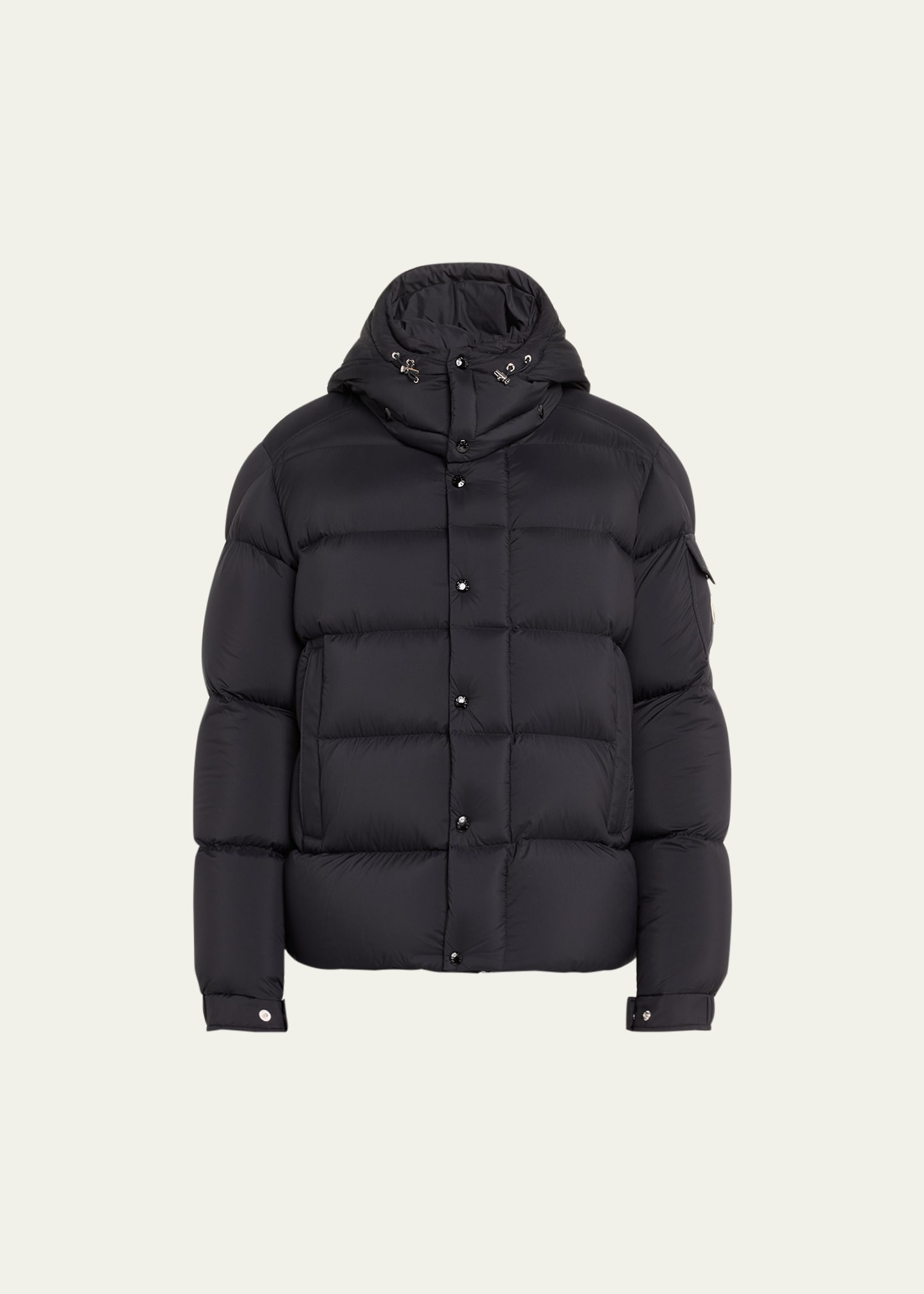 Moncler Maya 70 Hooded Quilted Down Jacket In Black