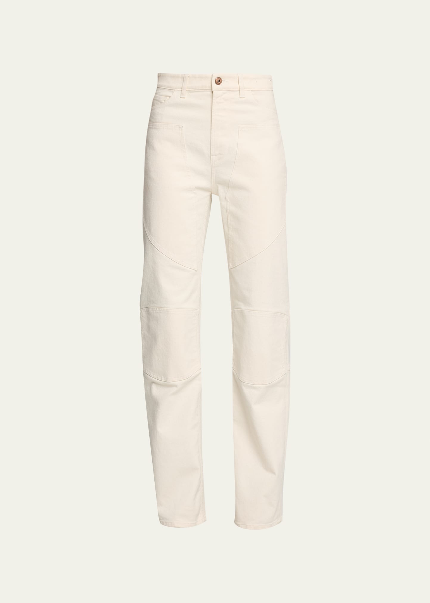 3x1 Diana Straight-leg Biker Jeans In Winter White