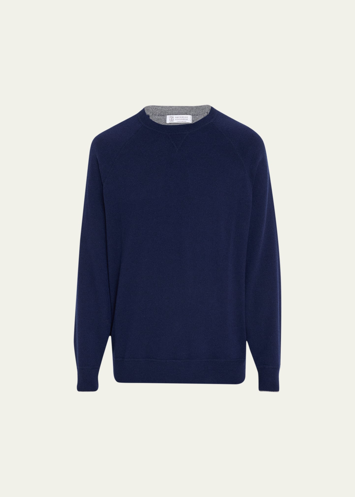 Brunello Cucinelli Men's Cashmere Raglan Crewneck Sweater In Cl598 Cl598