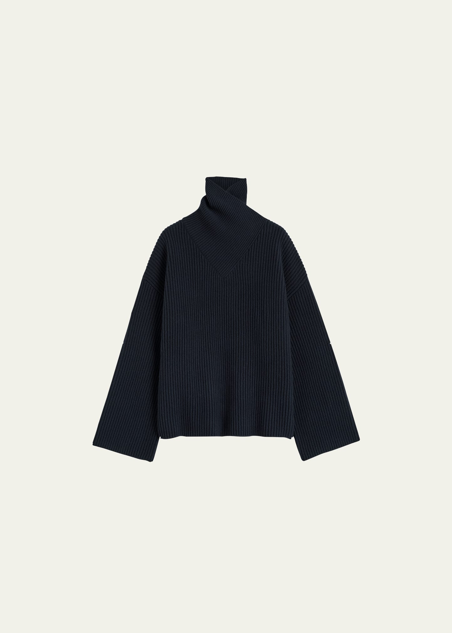 Toteme Wrapped Turtleneck Knit Sweater