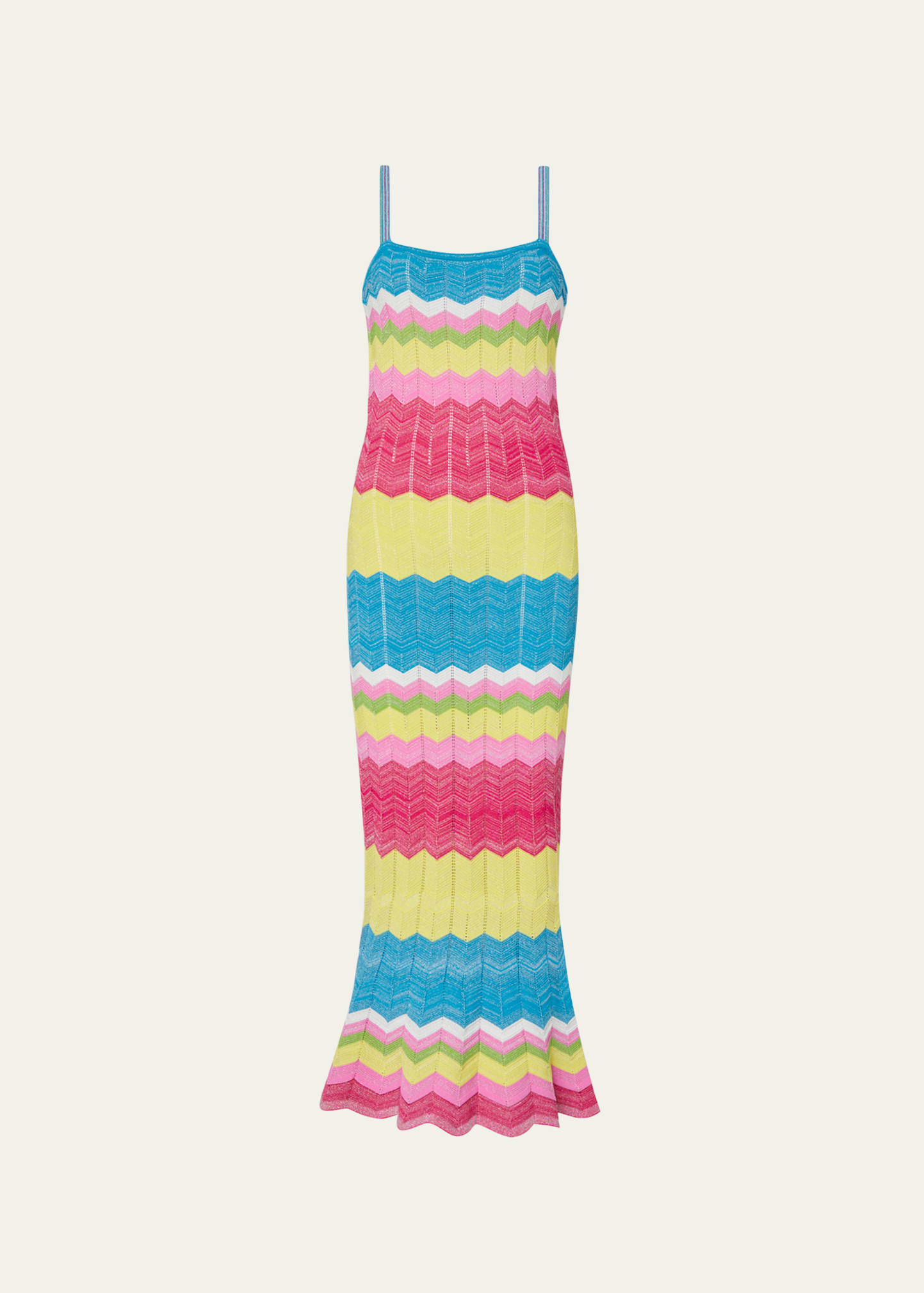 Olana Zig-Zag Knit Mermaid Dress
