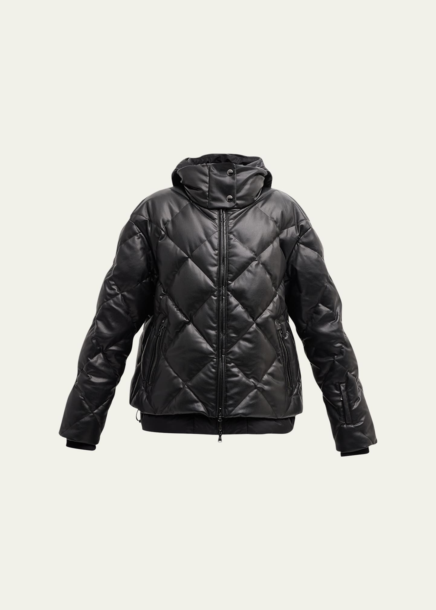Bogner Lissi Quilted Puffer Jacket With Insert In Black