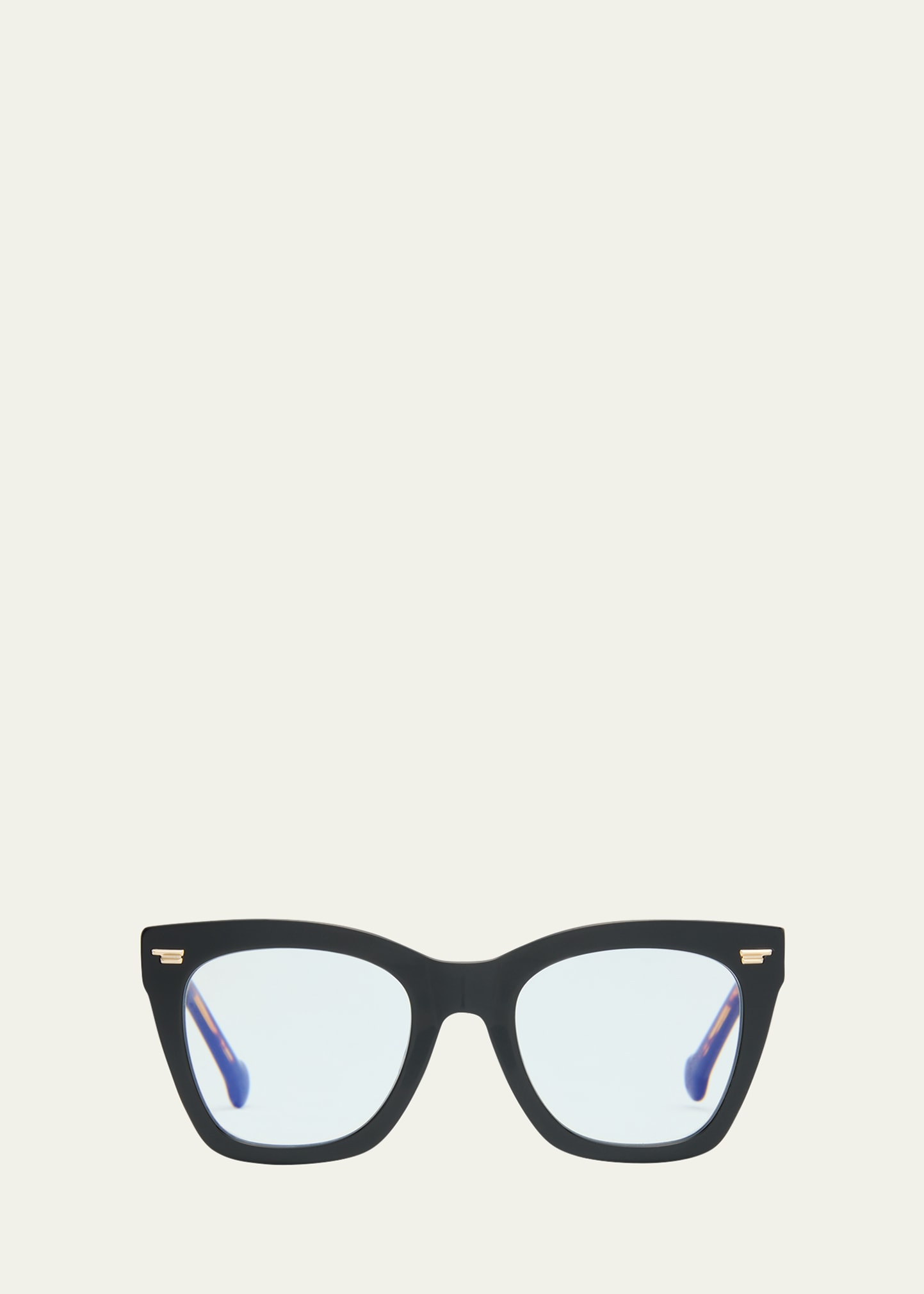 Blue Blocking Acetate Rectangle Readers, +1.5