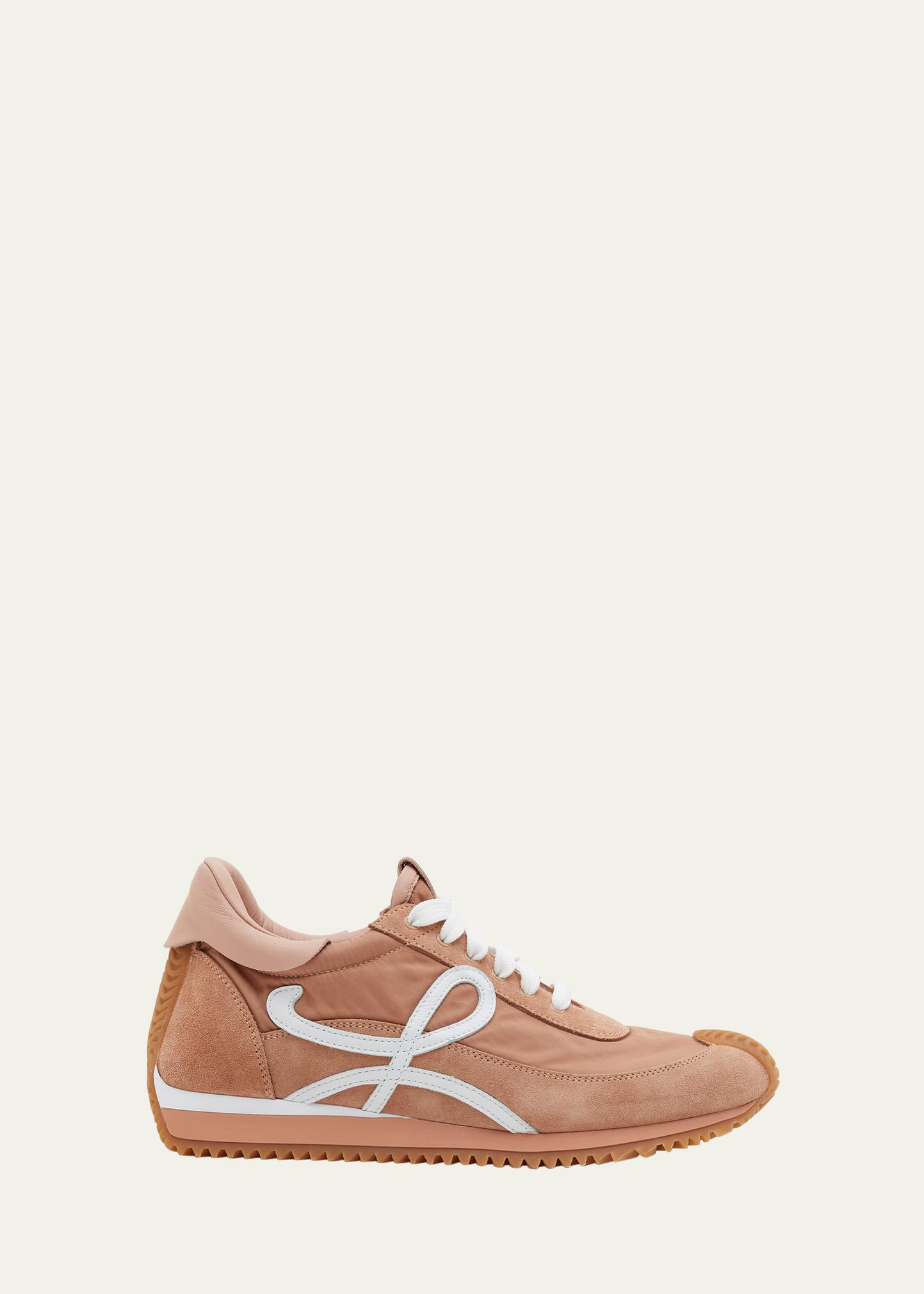 Loewe Flow Logo-patch Sneakers In Powder