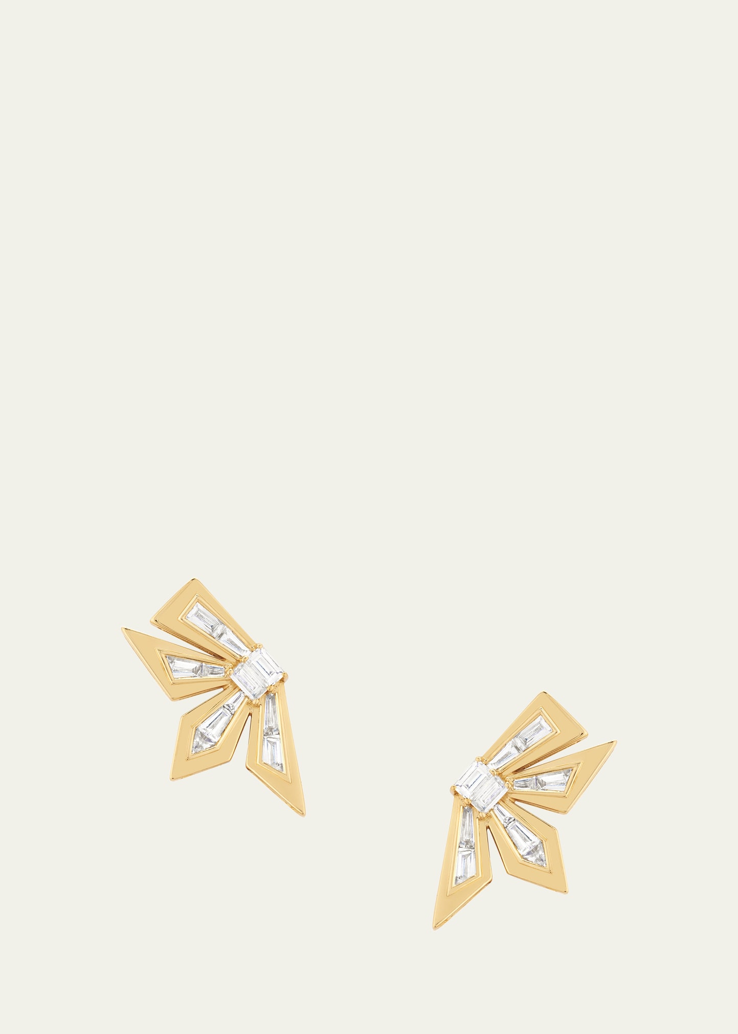 Yellow Gold Dynamite Earrings with Diamonds