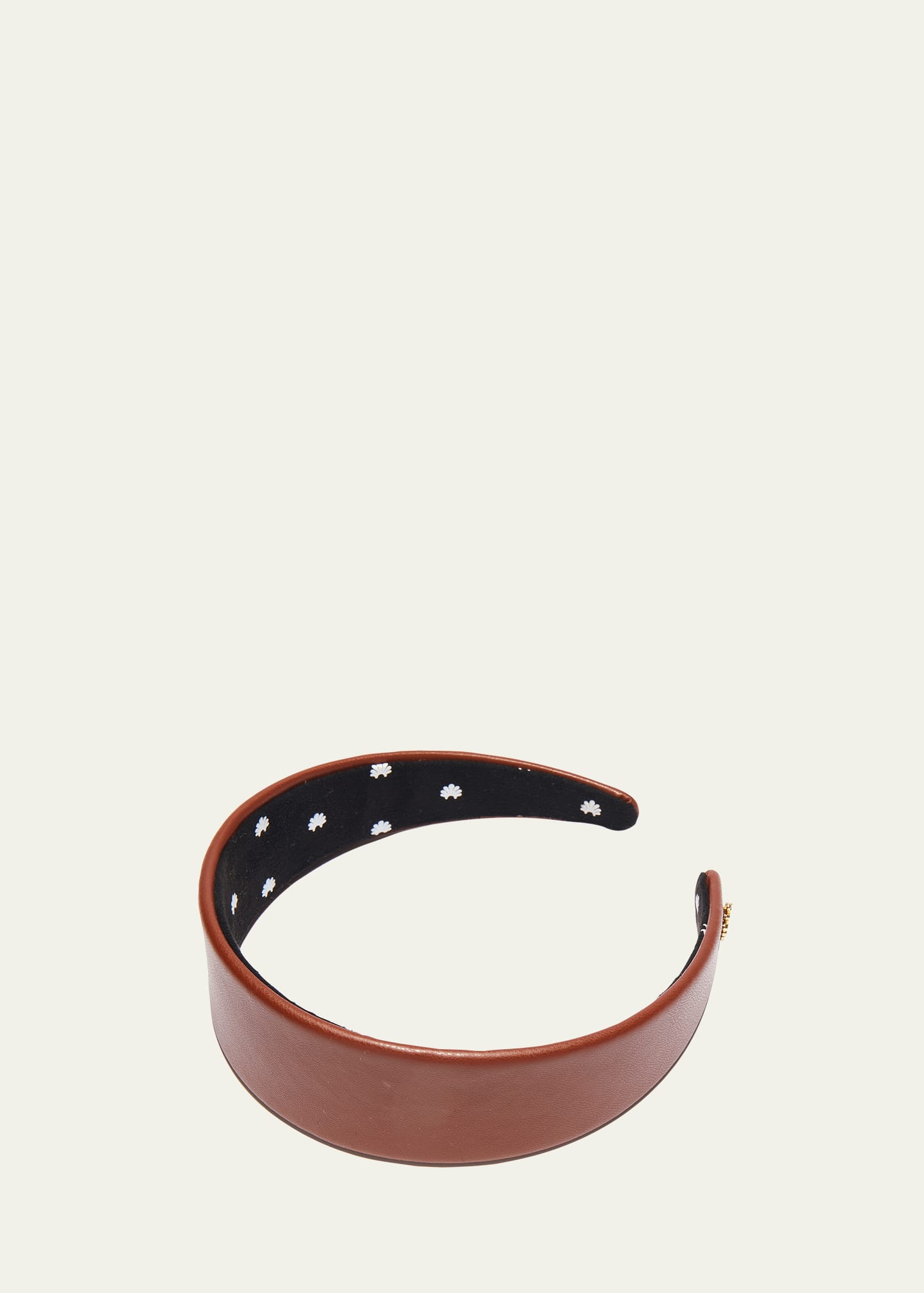 Lele Sadoughi Cher Faux Leather Headband In Brown