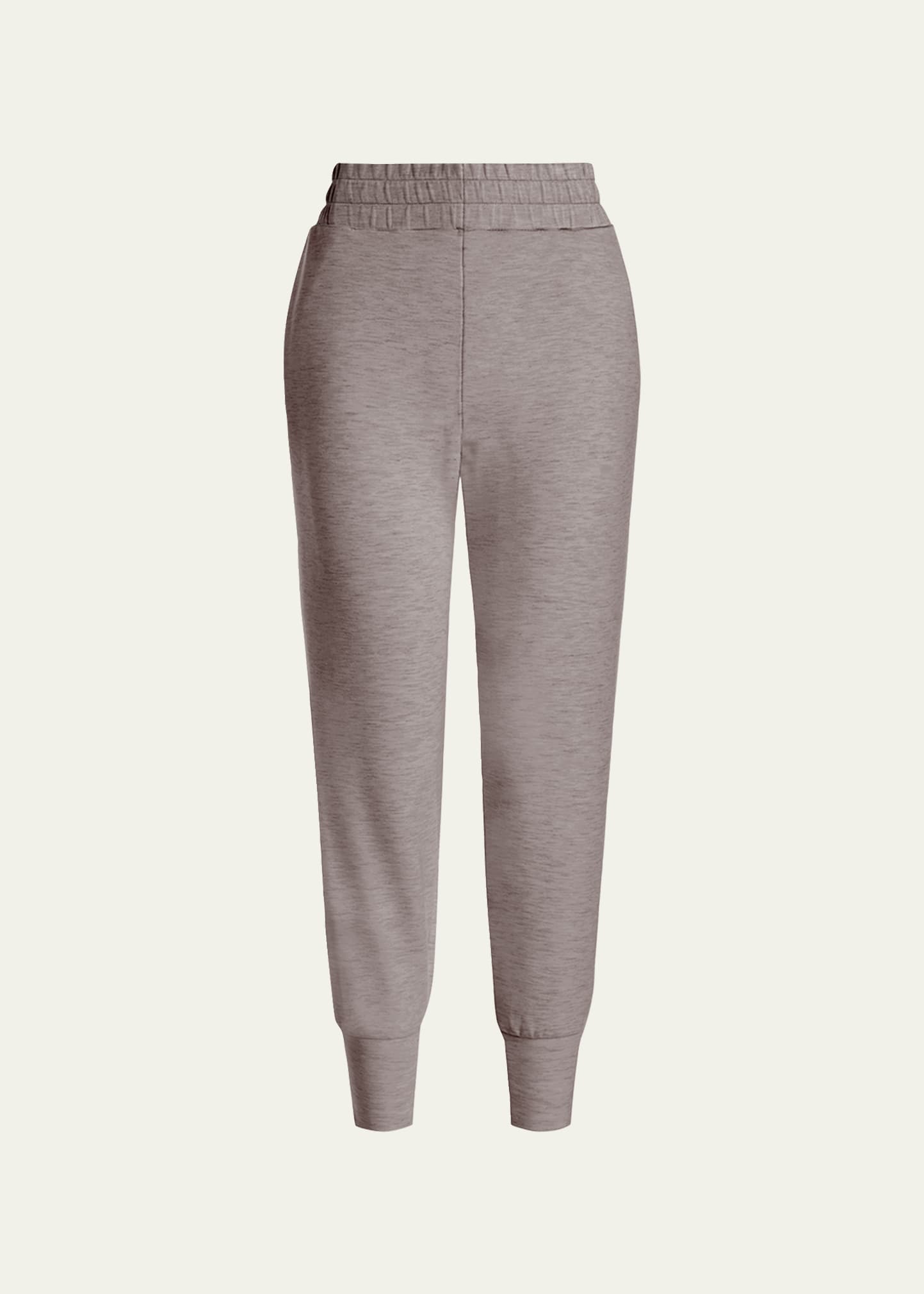 Shop Varley The Slim Cuff Pants In Taupe Marl