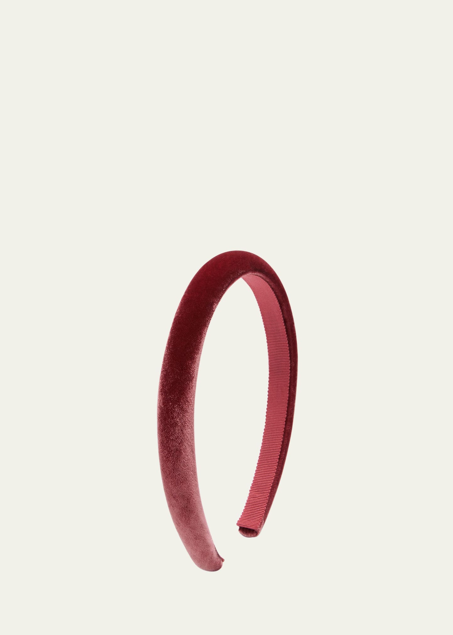 Jennifer Behr Tiana Velvet Headband In Pink