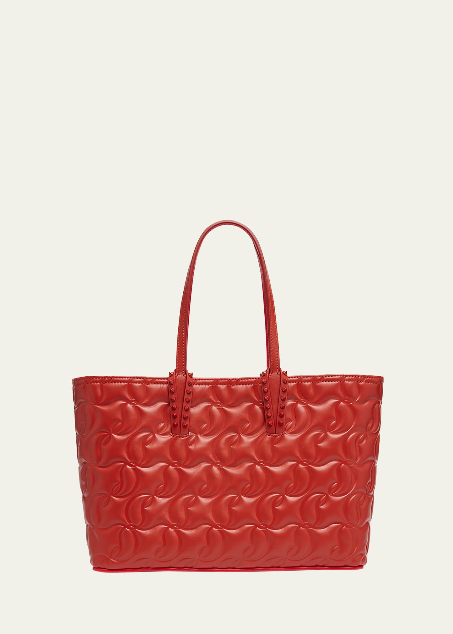 Christian Louboutin Cabata Small Cl-embossed Tote Bag In C980 Rouquinerouq
