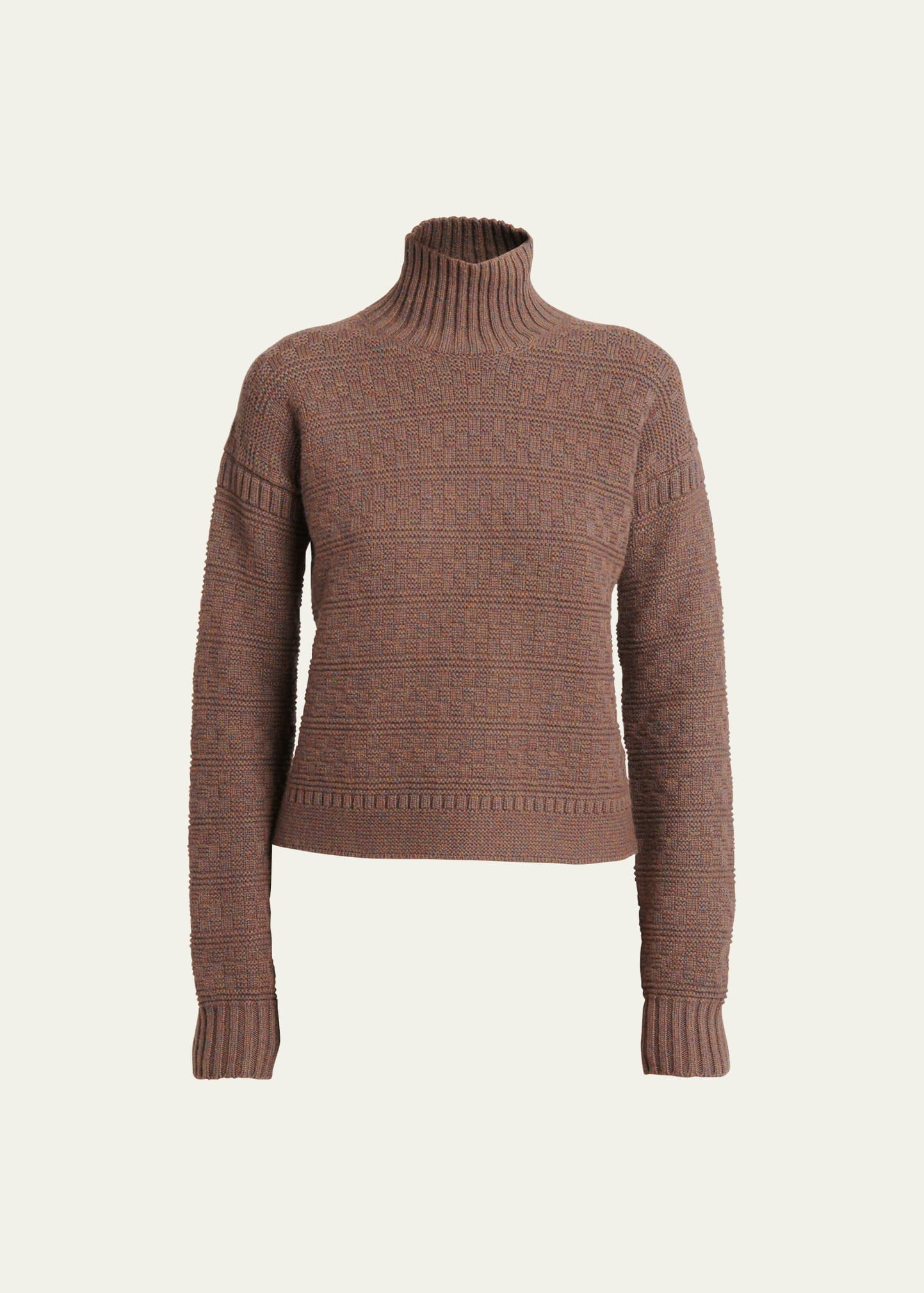 Loro Piana New Plymouth Cashmere High-neck Sweater In J64n Autumn Fanta