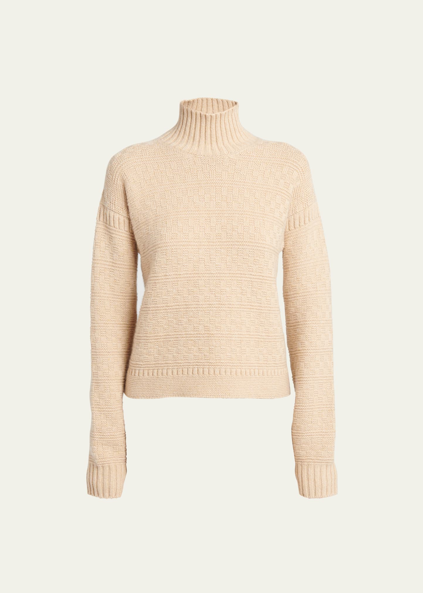 Loro Piana New Plymouth Cashmere High-neck Sweater In J0bp Bulgur Mel