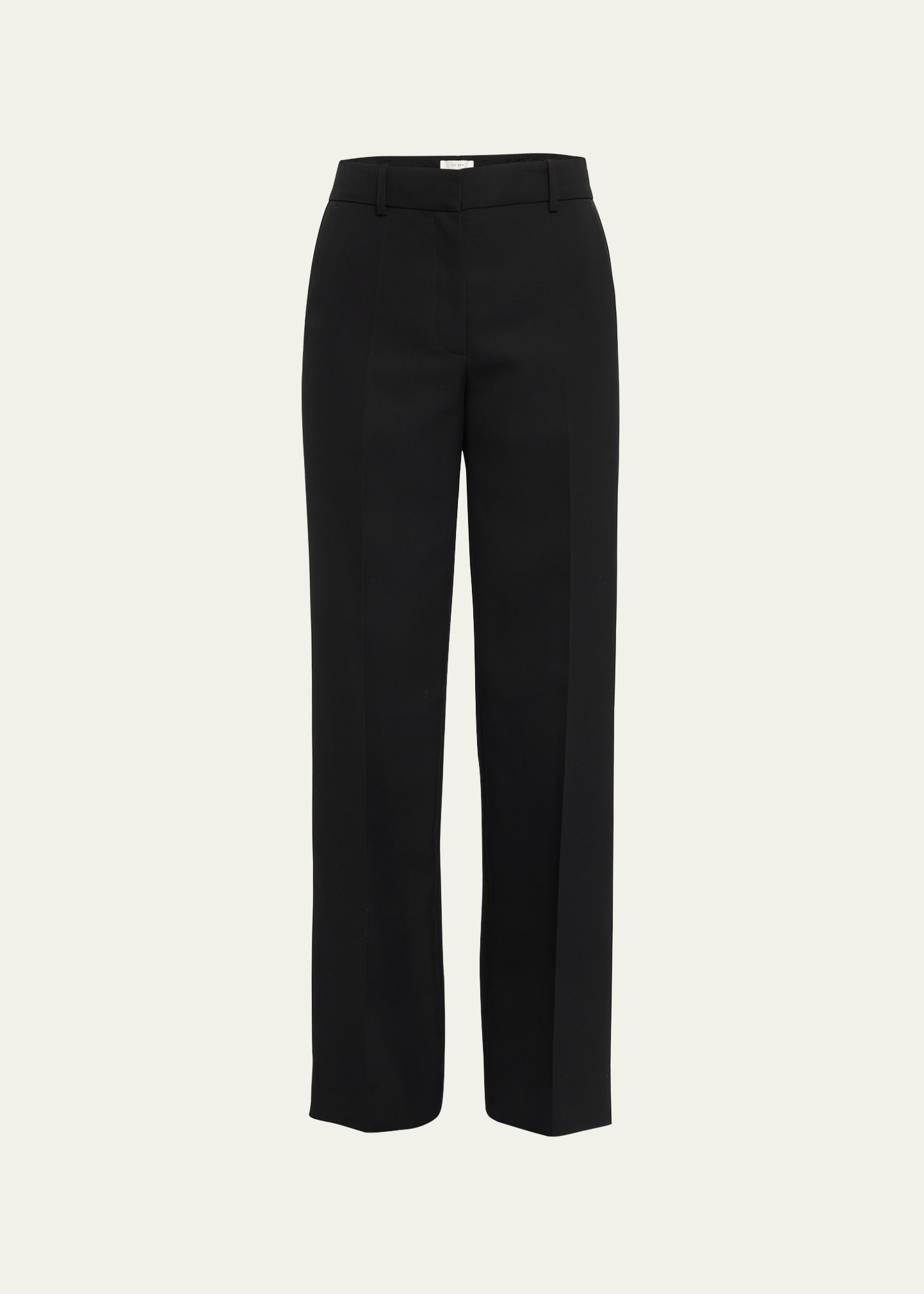 The Row Telemaco Wool-twill Tapered Pants In Black