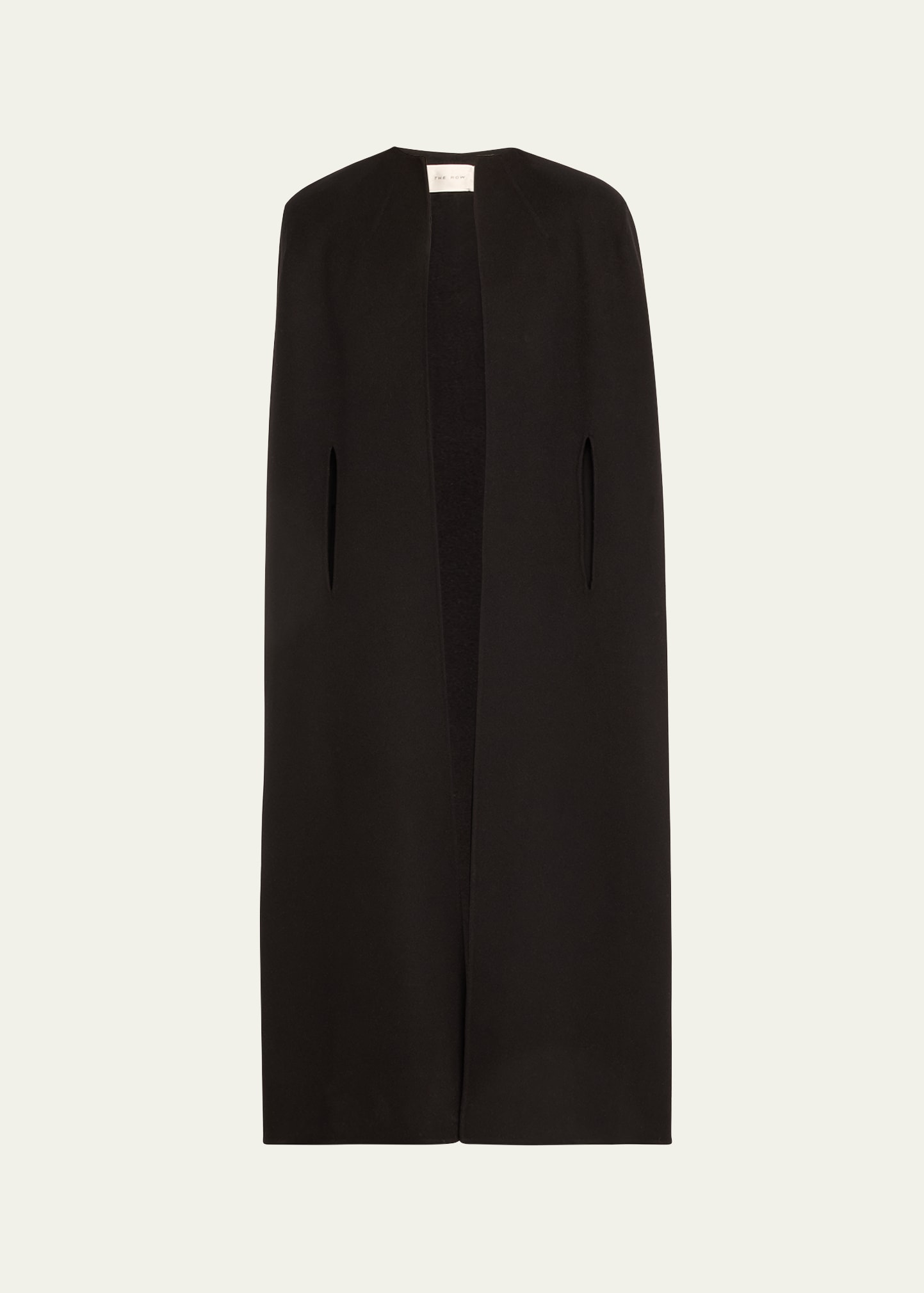 The Row Milda Cashmere Coat In Black