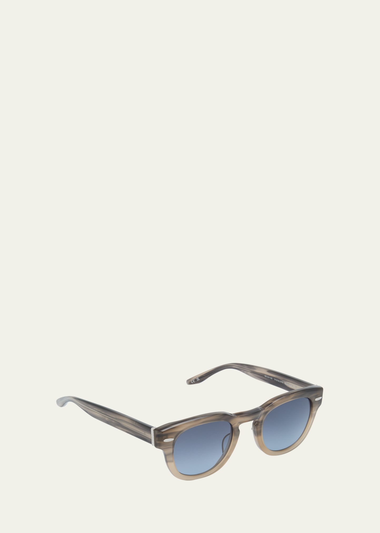 Men's Demarco Keyhole-Bridge Acetate Rectangle Sunglasses