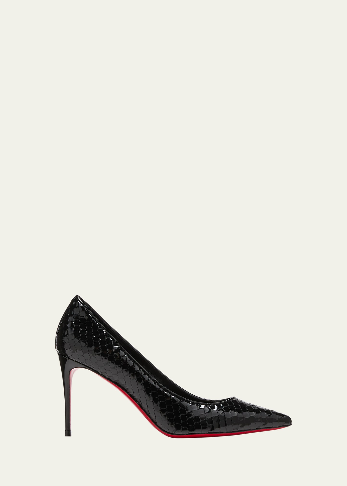 Kate Embossed Patent Red Sole Pumps