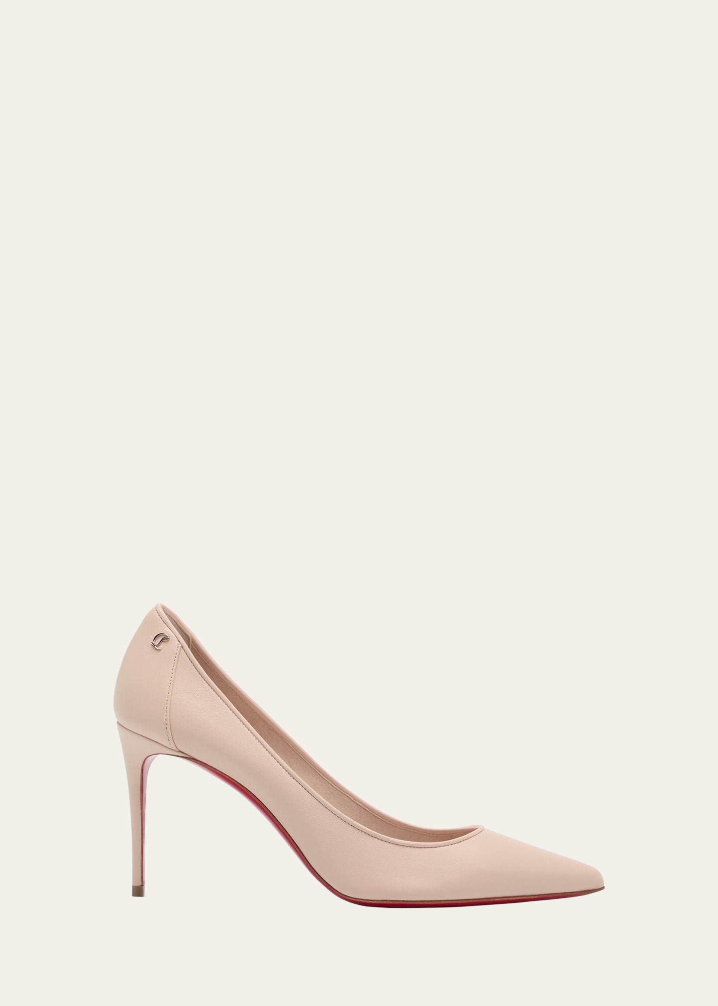Shop Christian Louboutin Sporty Kate Napa Red Sole Pumps In Leche