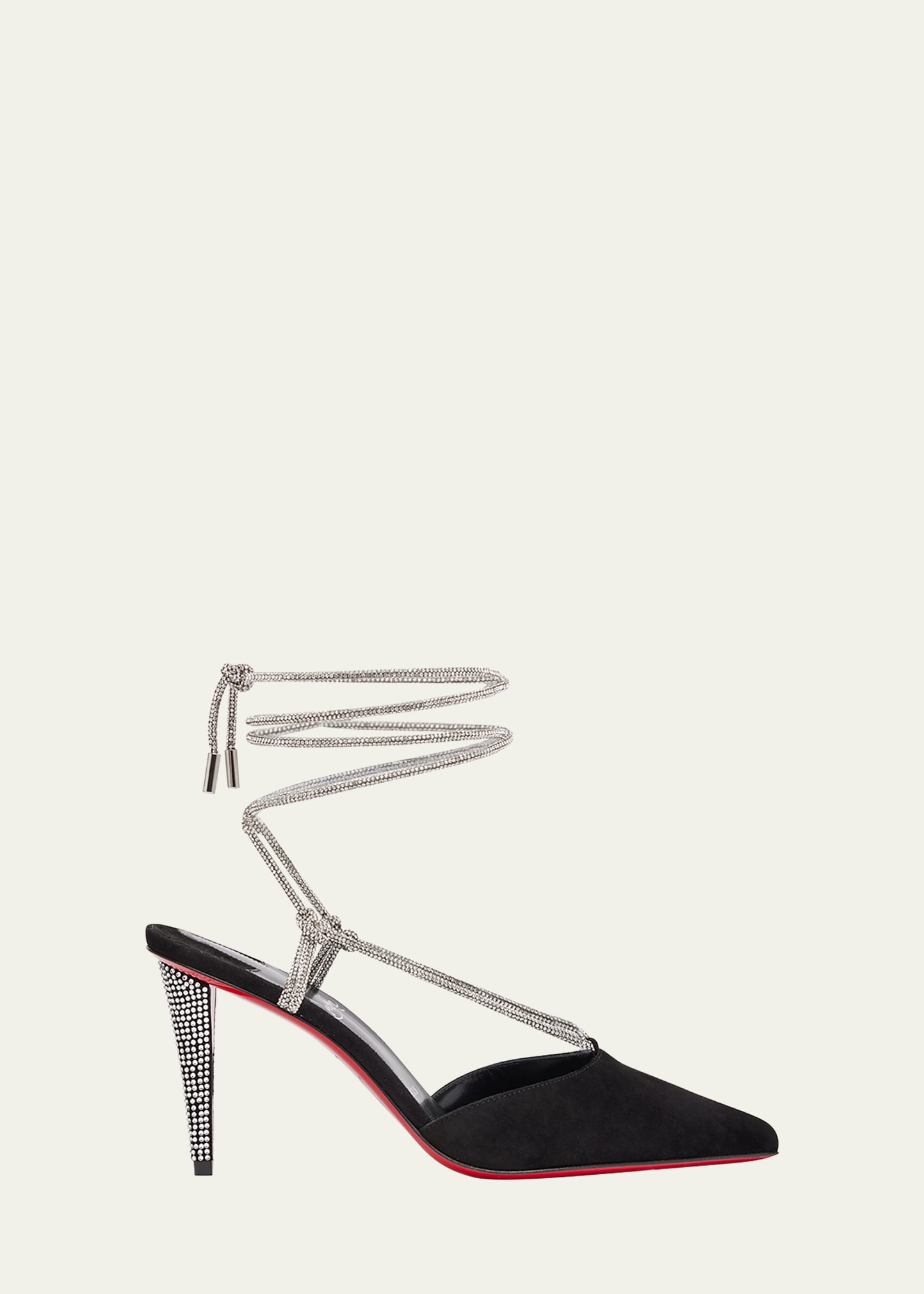 Christian Louboutin Astrid 85mm Crystal-embellished Suede