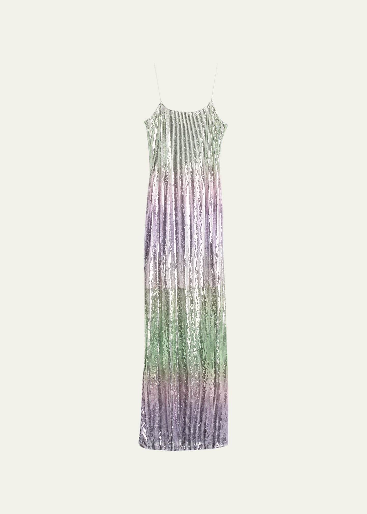Loveshackfancy Grand Dress In Lilac Leaves