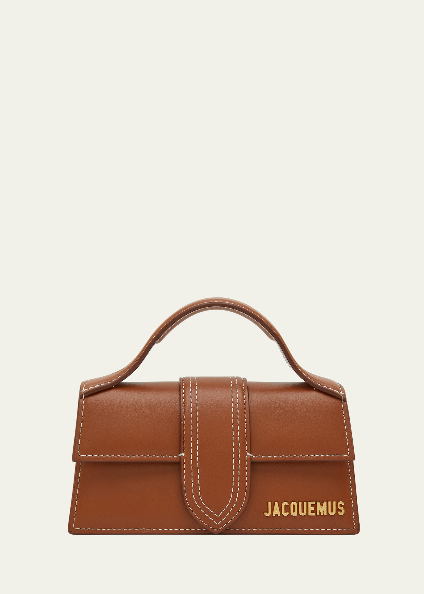 Jacquemus Le Bambino Leather Crossbody Bag In 811 Light Brown 2
