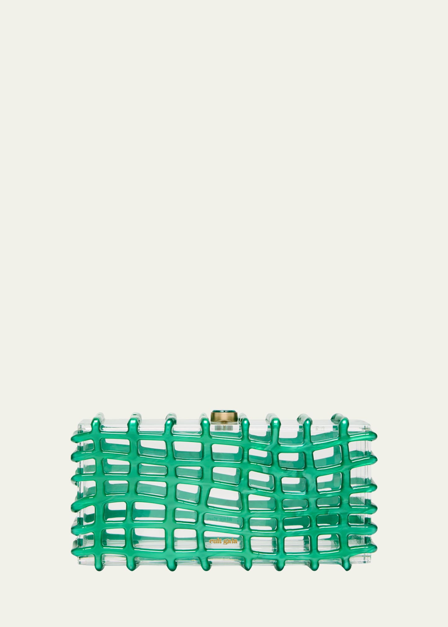 Cult Gaia Rina Caged Clear Clutch Bag In Paradiso