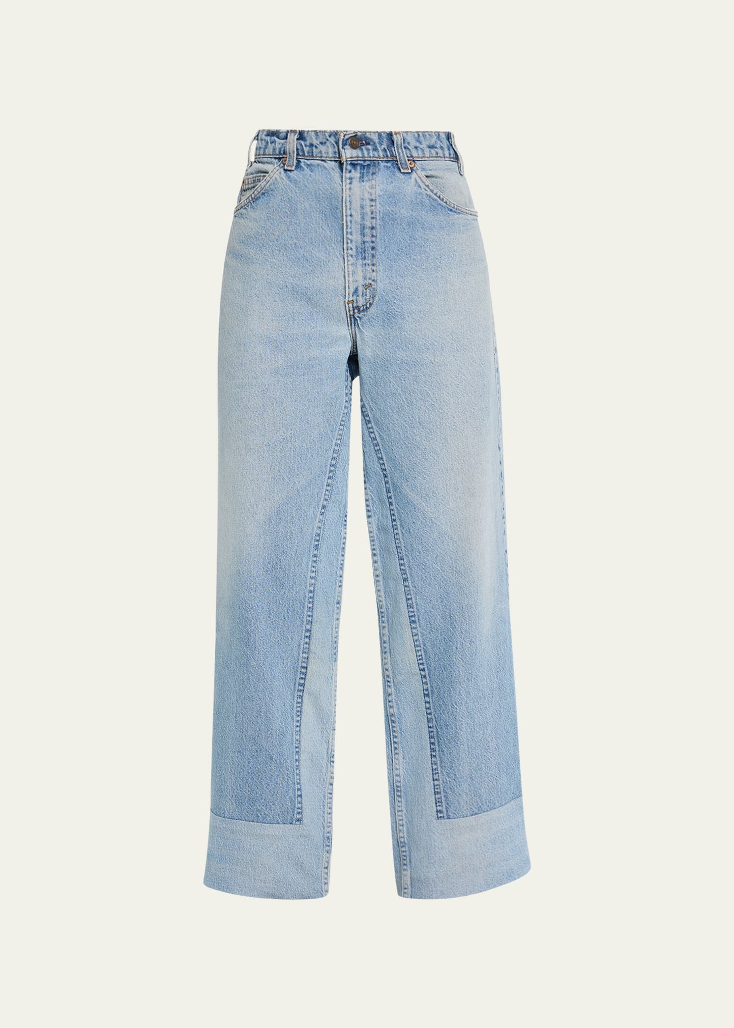 B Sides Reworked Culotte Jeans In Vintage Indigo