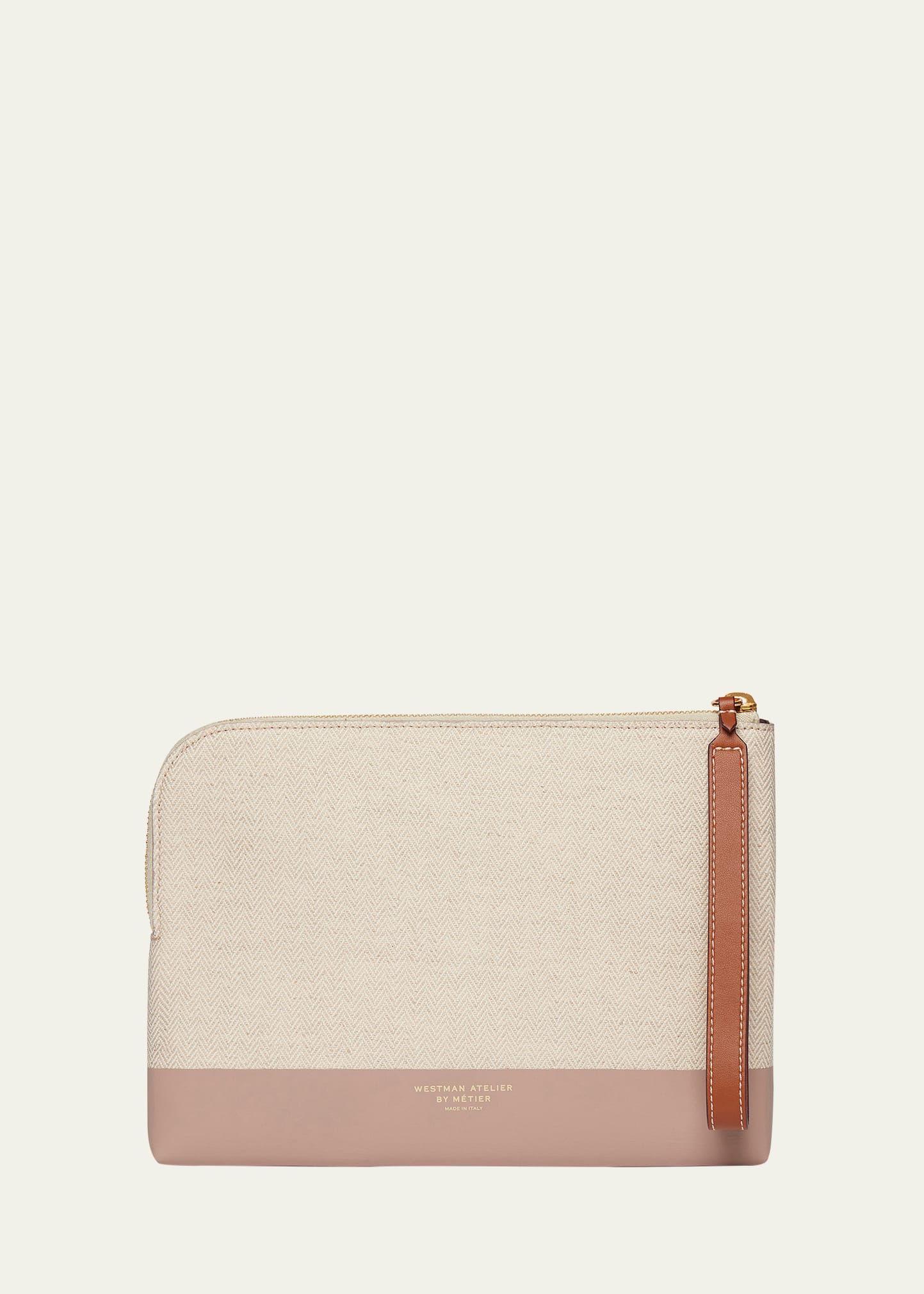 Westman Atelier Midi Makeup Pouch In Dusty Rose