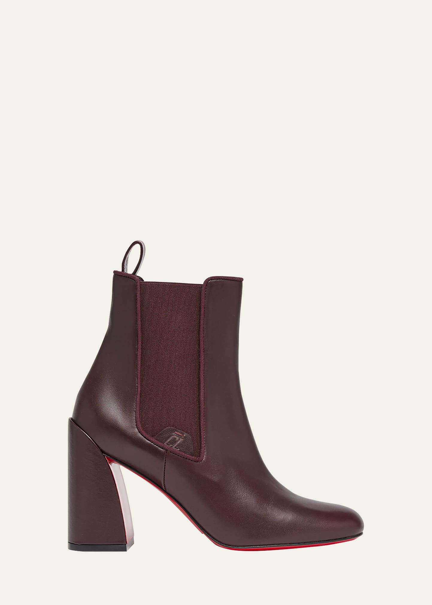 Turelastic Leather Red Sole Chelsea Boots
