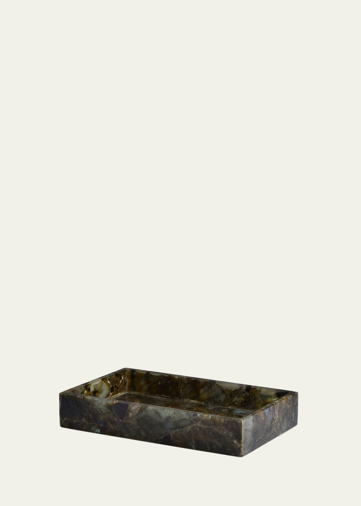 Mike & Ally Taj Labradorite Towel Tray In Gray