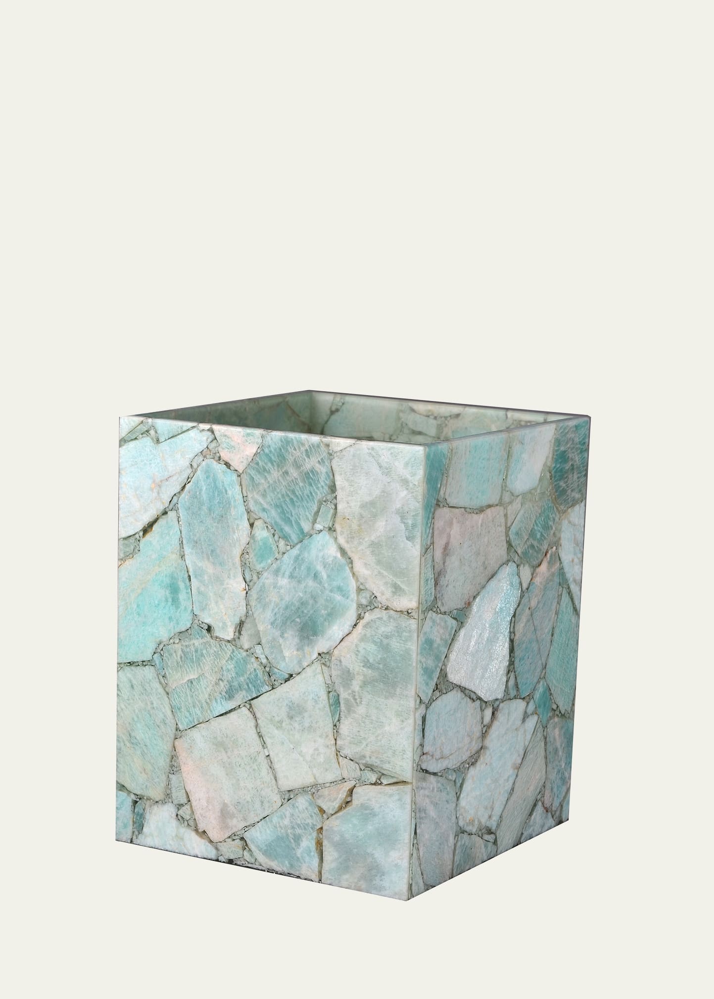 Mike & Ally Taj Amazonite Wastebasket In Blue