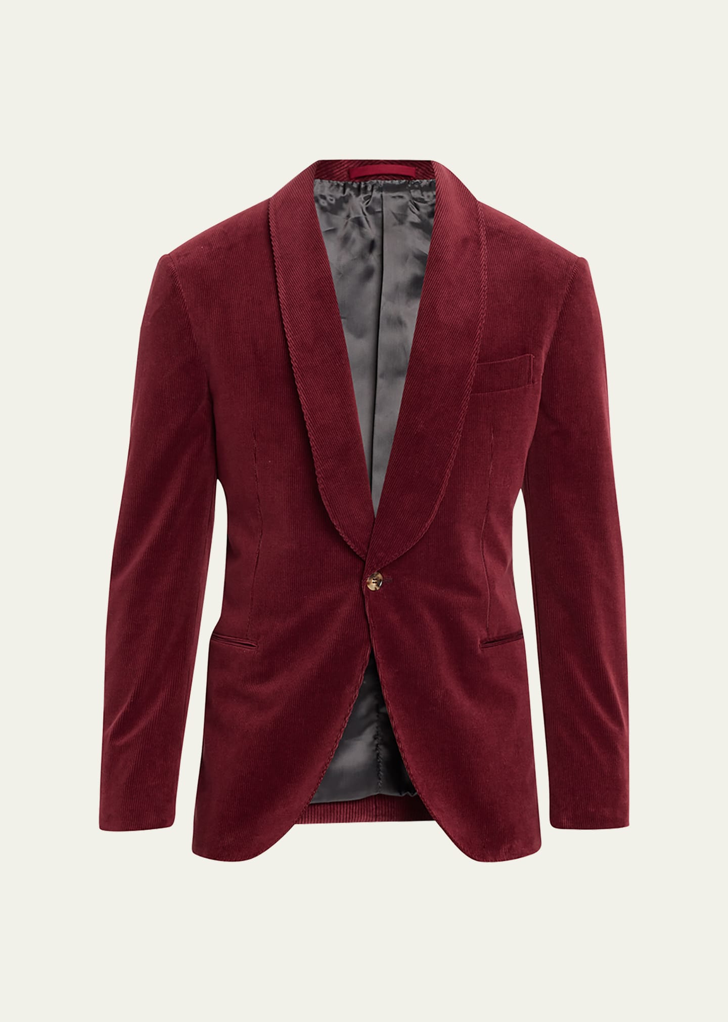Brunello Cucinelli Men's Hollywood Glamour Velvet Single-button Dinner Jacket In Porpora