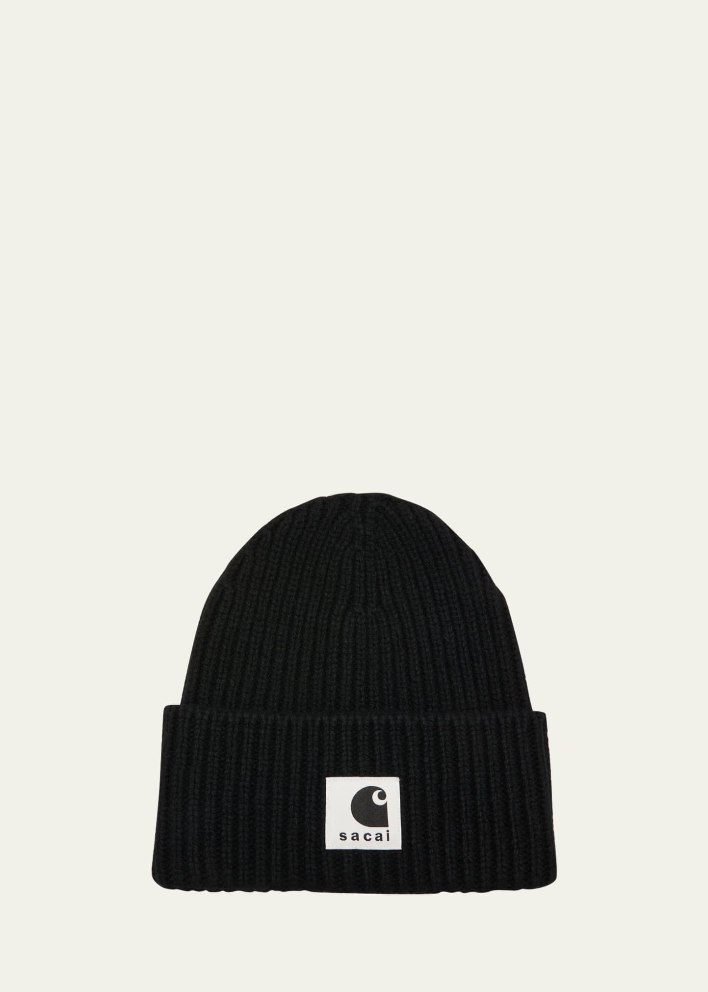 Sacai Carhartt WIP Logo Patch Wool Blend Beanie in L/Blue | Smart