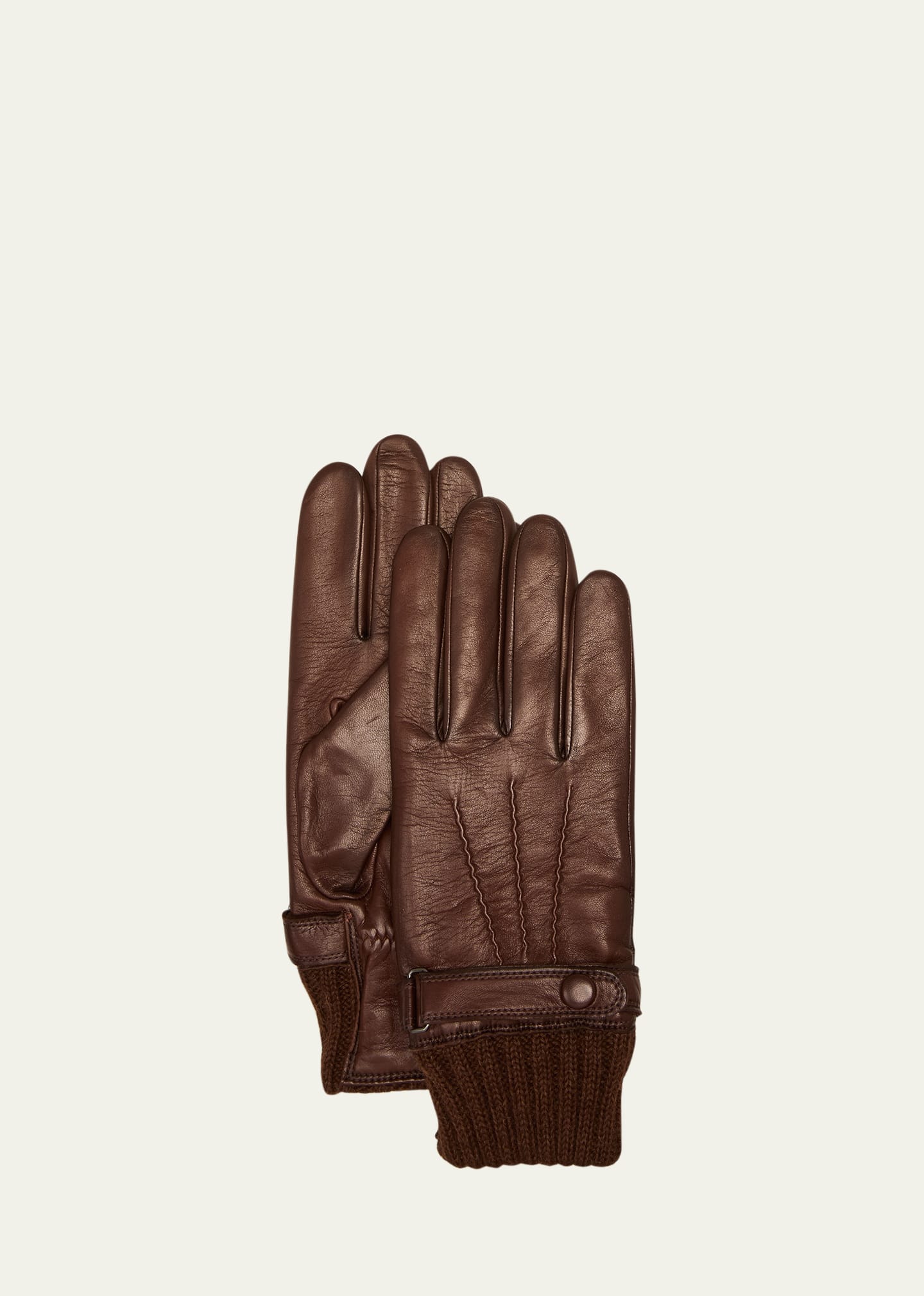Men's Darius Cashmere-Lined Leather Gloves