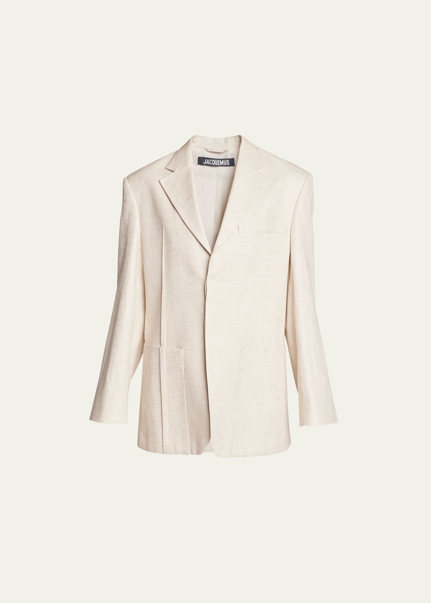 La Veste Dhomme Linen Blazer Jacket