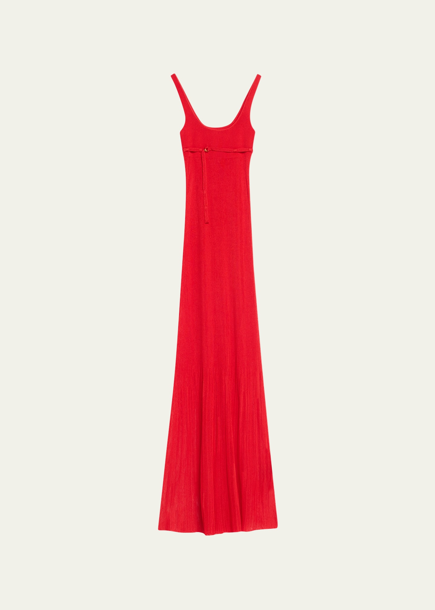 La Robe Maille Oranger Semi-Sheer Maxi Dress
