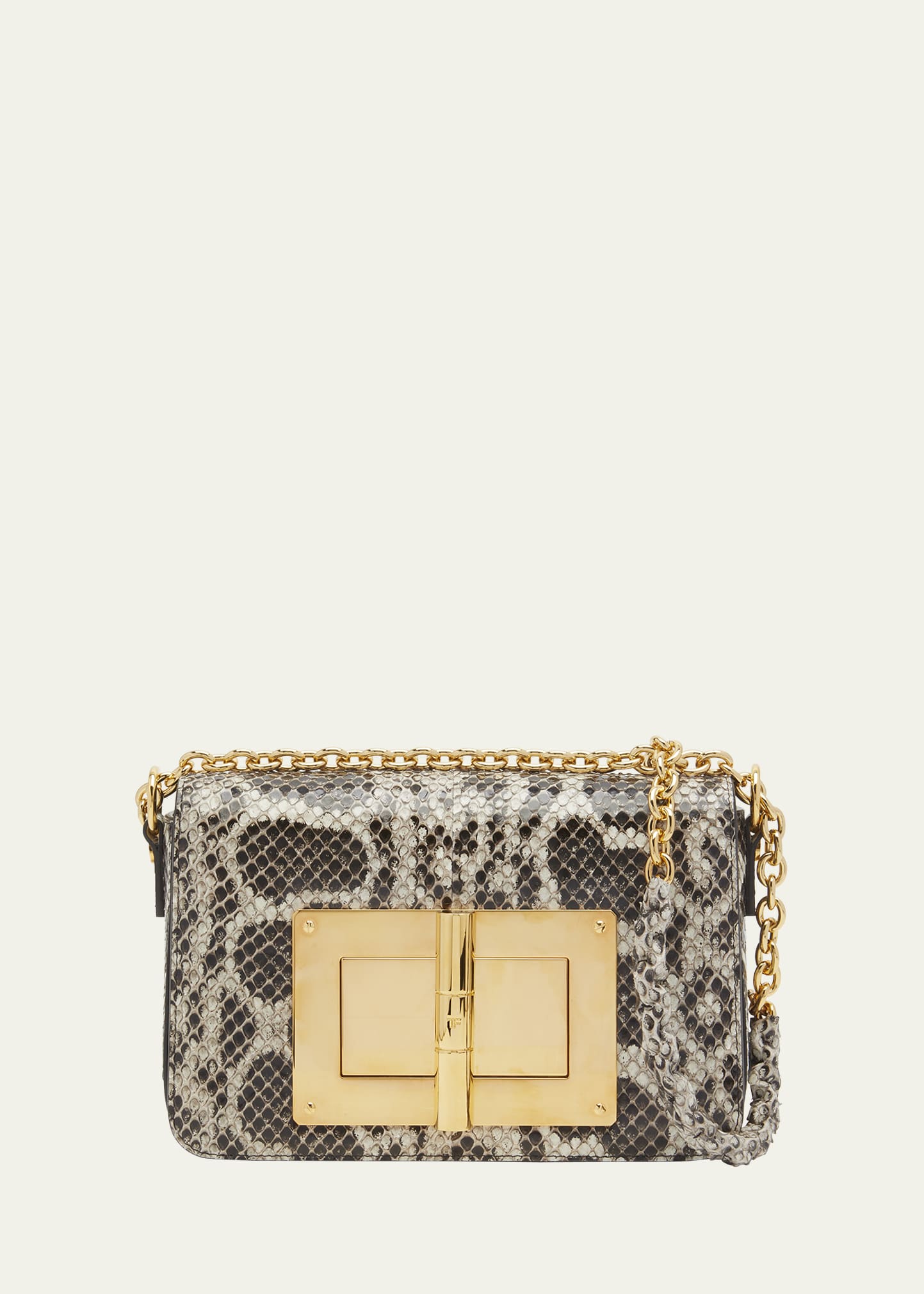 Natalia Medium Anaconda Chain Shoulder Bag