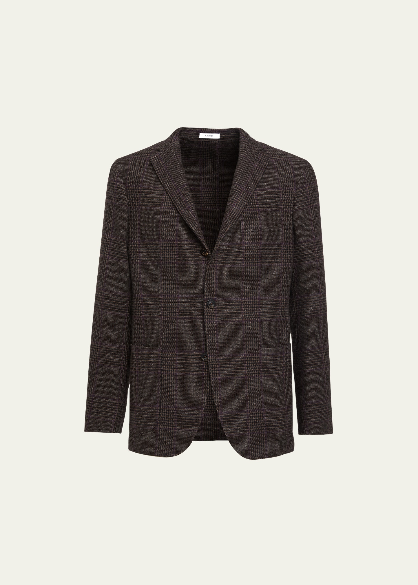 Men's Wool-Cashmere Plaid Sport Coat