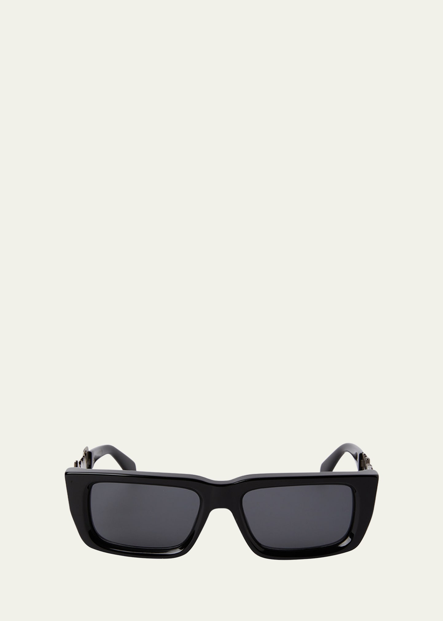 Palm Angels Milford Acetate Sunglasses In Black