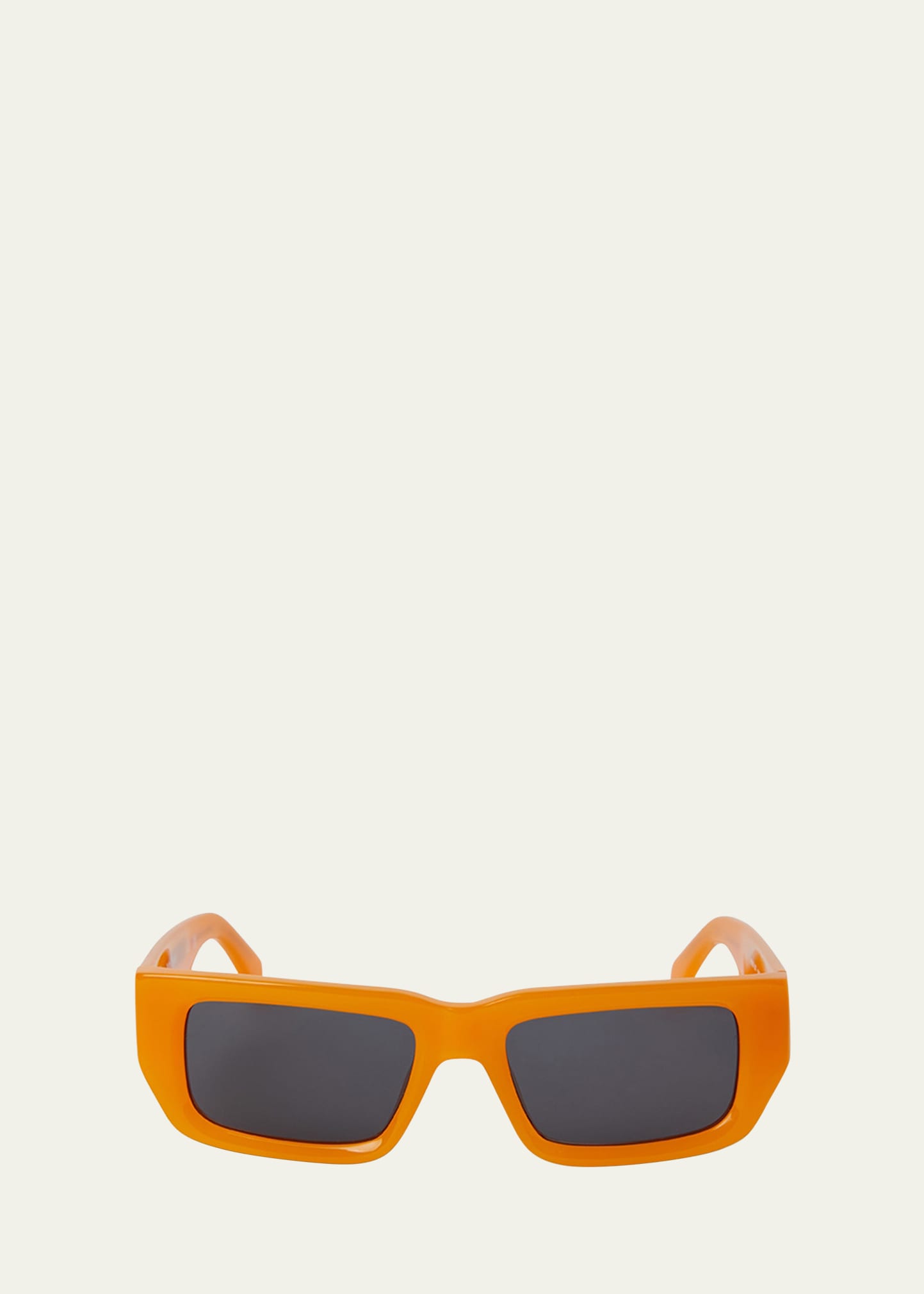 Sutter Orange Acetate Rectangle Sunglasses