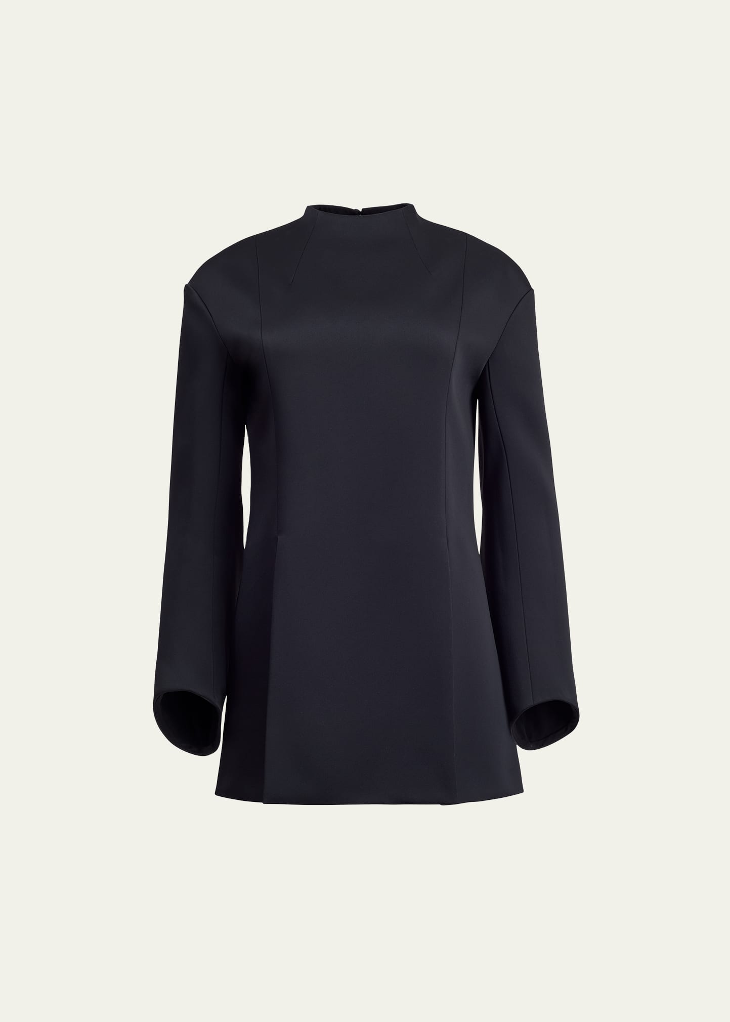 Khaite Mahni Crepe Satin Top In Black