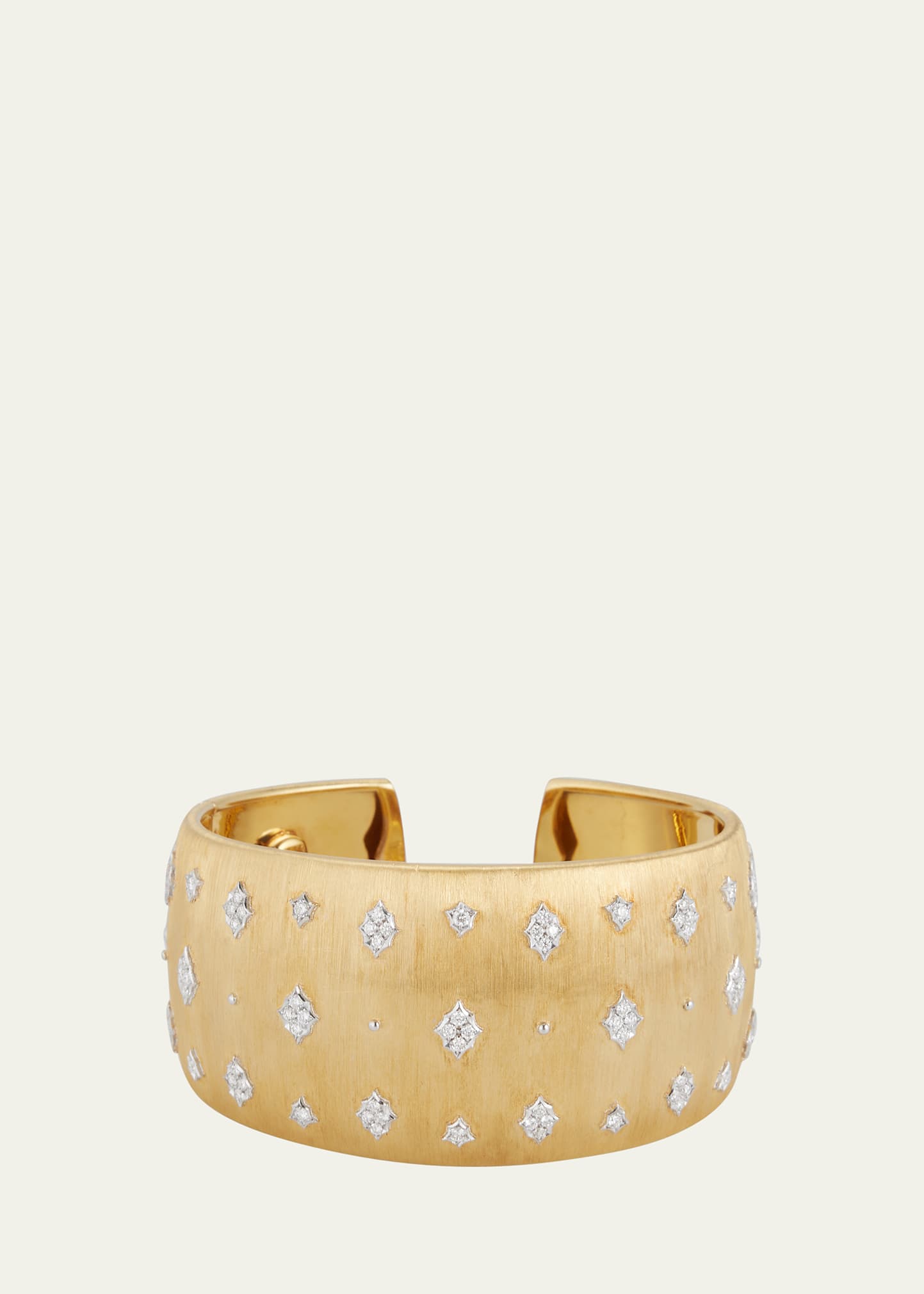 Buccellati 18k Gold Macri Diamond Bangle Bracelet