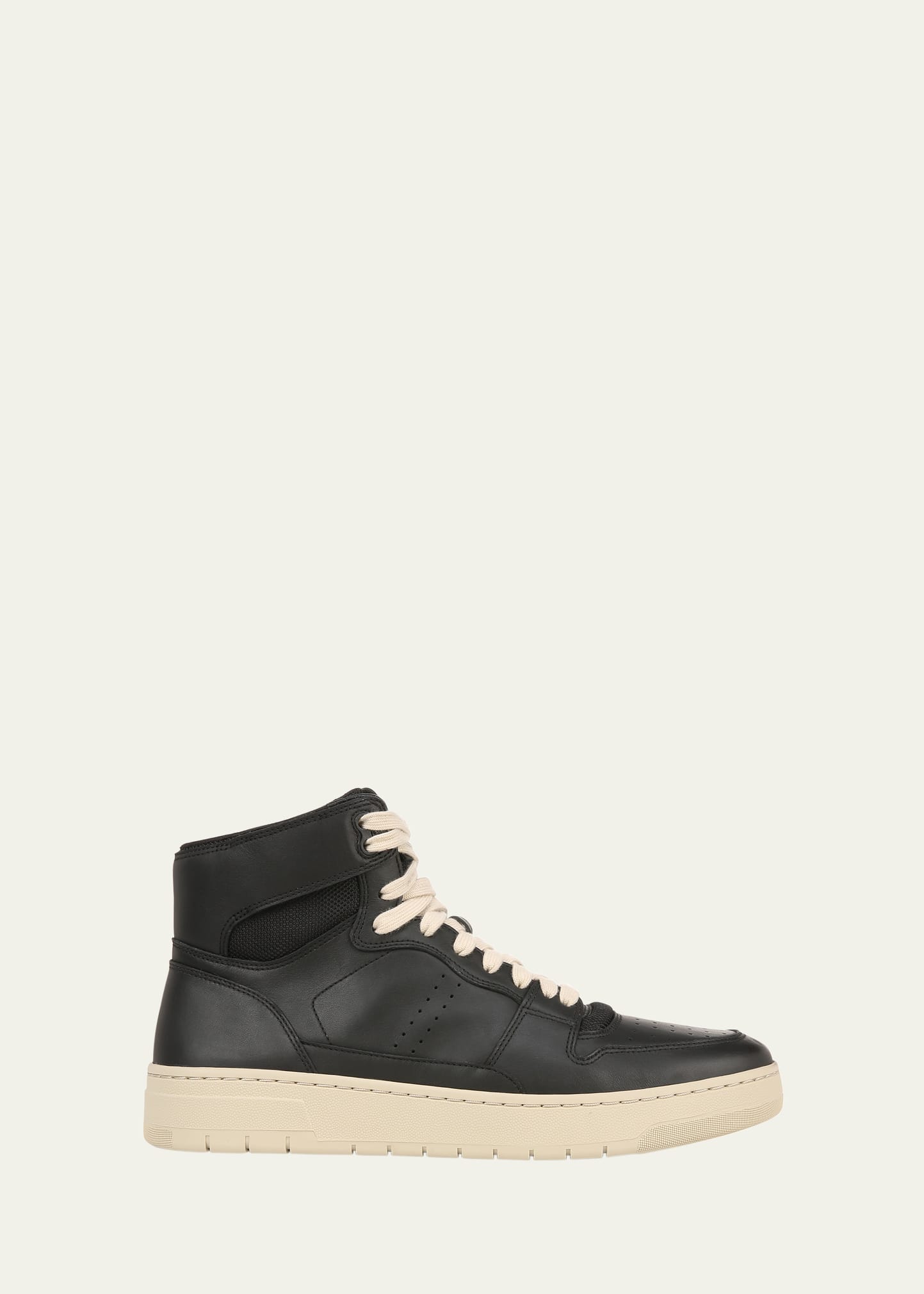 Vince Masonhightop Mens Leather Lace Up High-top Sneakers In Black