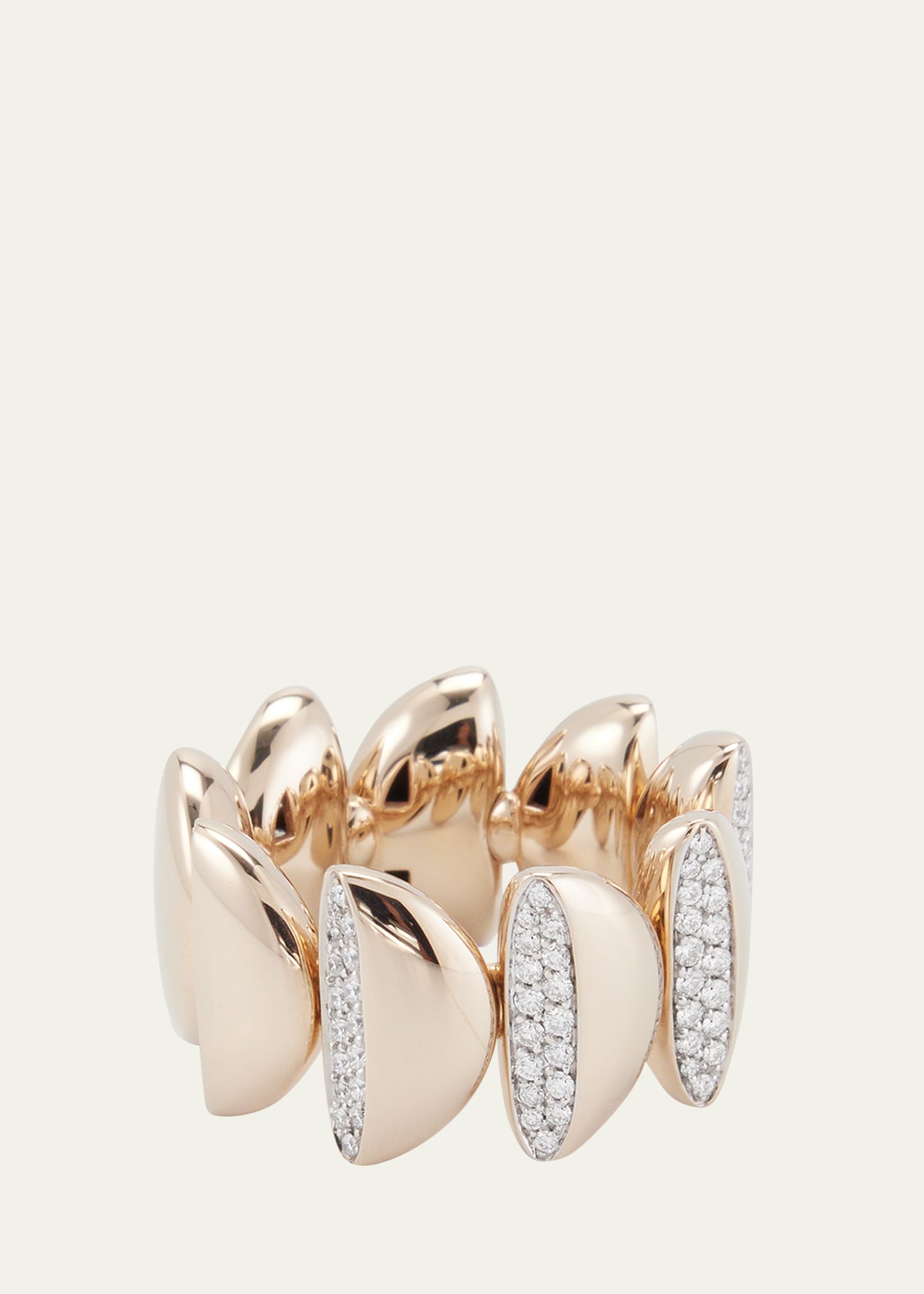 Vhernier 18k White Gold Eclisse Endless Diamond Ring In Neutral