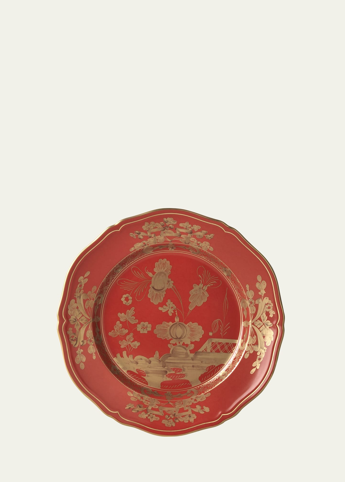 Shop Ginori 1735 Oriente Italiano Rubrum Dinner Plate In Oirubrum